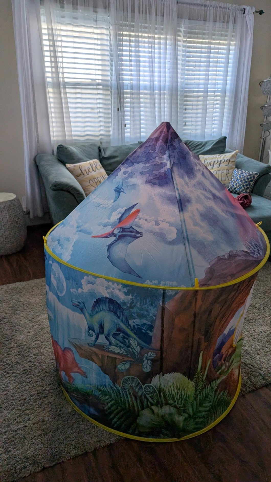 W&O Dino Discovery Play Tent with Roar Button for Indoor/Outdoor Play customer photo 1