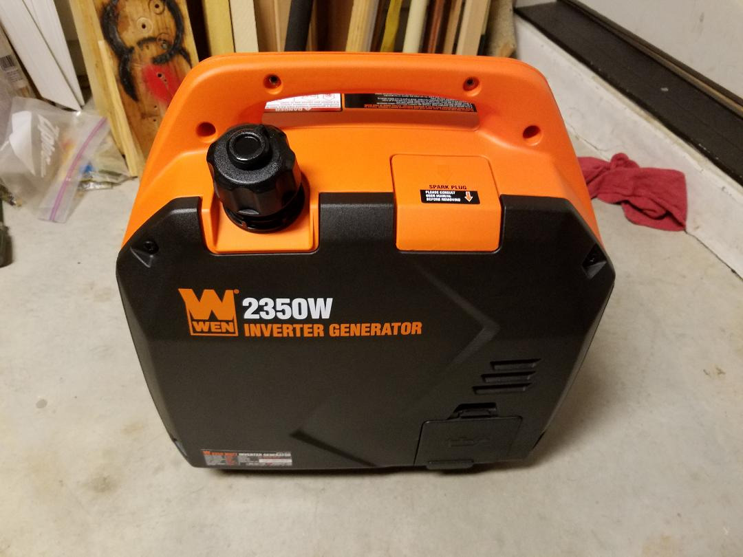 WEN Super Quiet 2350-Watt Portable Inverter Generator with Fuel Shut Off, Gasoline Power, Ultra Lightweight (56235i), Black customer photo 1