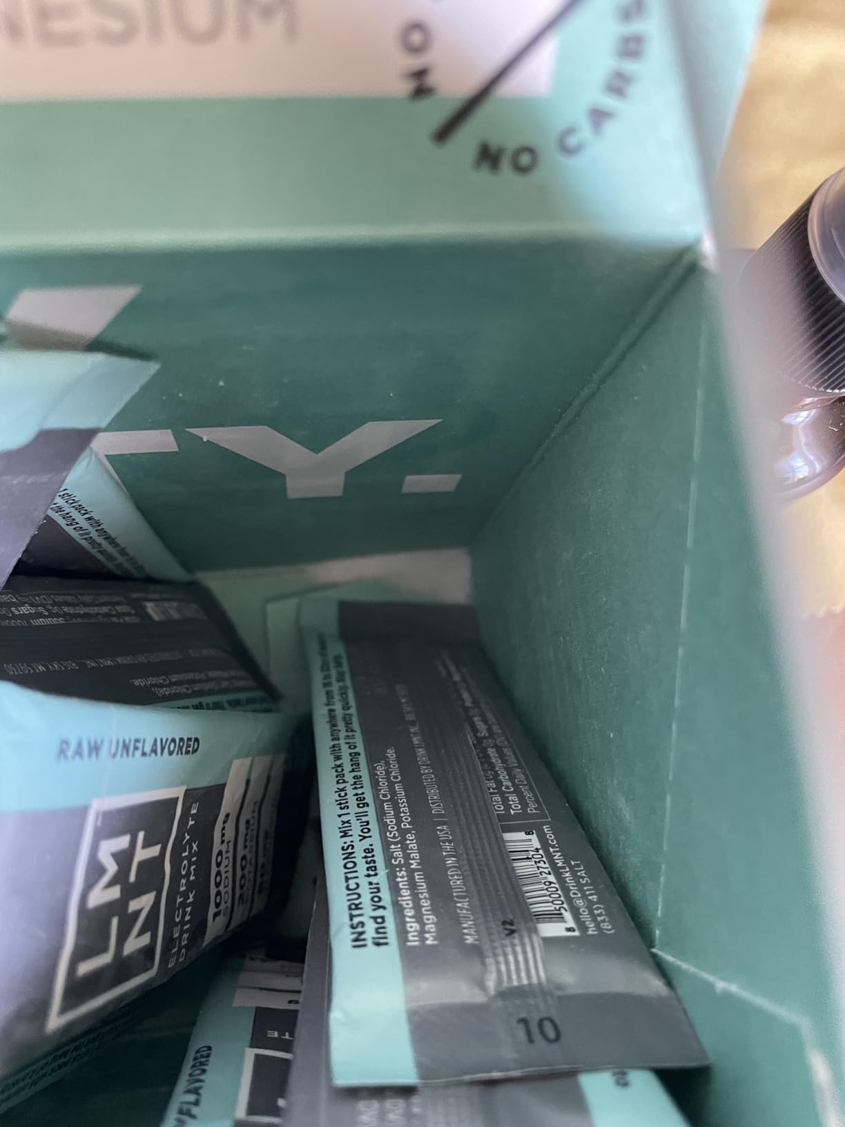 LMNT Zero Sugar Electrolytes - Raw Unflavored Salt | Drink Mix | 30-Count customer photo 2