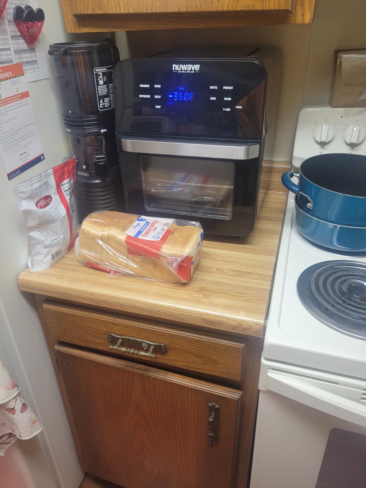 Nuwave Brio 15.5Qt Air Fryer Rotisserie Oven, 50°-425°F Temp Controls customer photo 1