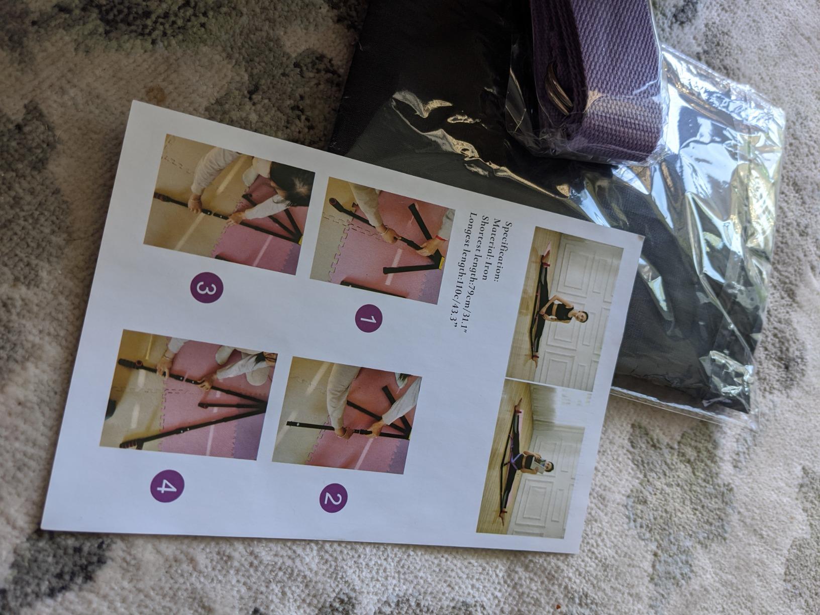 AmazeFan Leg Stretcher, 3 Bar Leg Split Stretching Machine, Flexibility Stretching Equipment for Ballet, Yoga, Dance, Martial Arts, MMA, Home Gym Exercise[US. Patent Design] customer photo 2