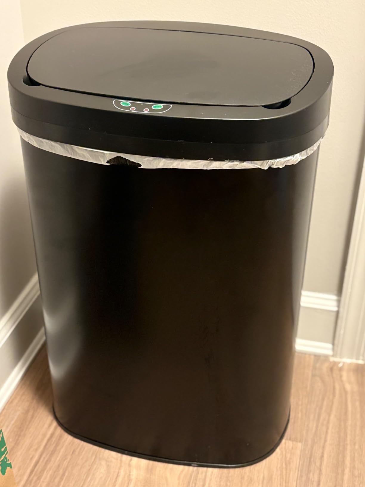 Kitchen Trash Can | Stainless Steel 13 Gallon Trash Can | 50L Touch Free Garbage Can with Lid | Electronic Sensor High Capacity Trash Bin for Bathroom Kitchen Office, Silver customer photo 1