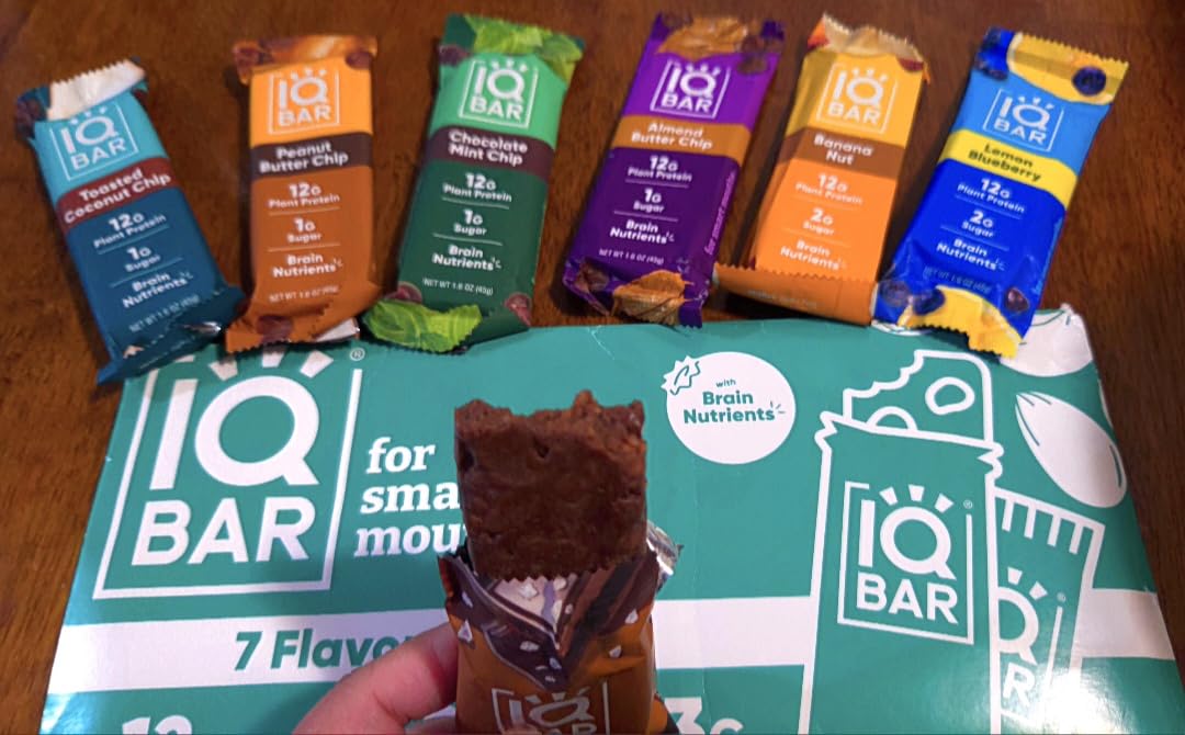 IQBAR Clean Protein Bars, Low Sugar Keto, Sampler Variety Pack 7-Count customer photo 1