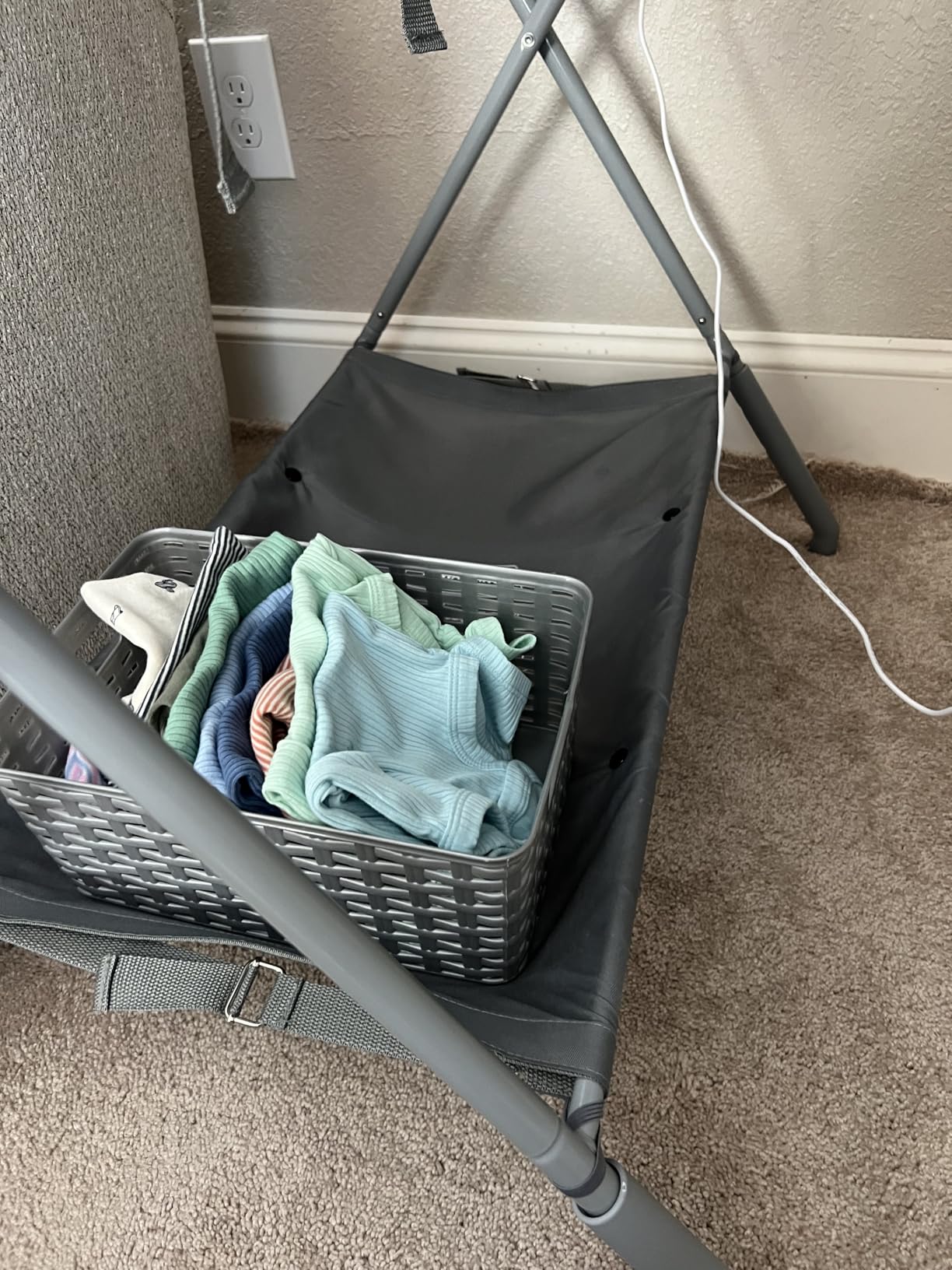 Baby Changing Table Portable Folding Diaper Changing Station with Wheels customer photo 1