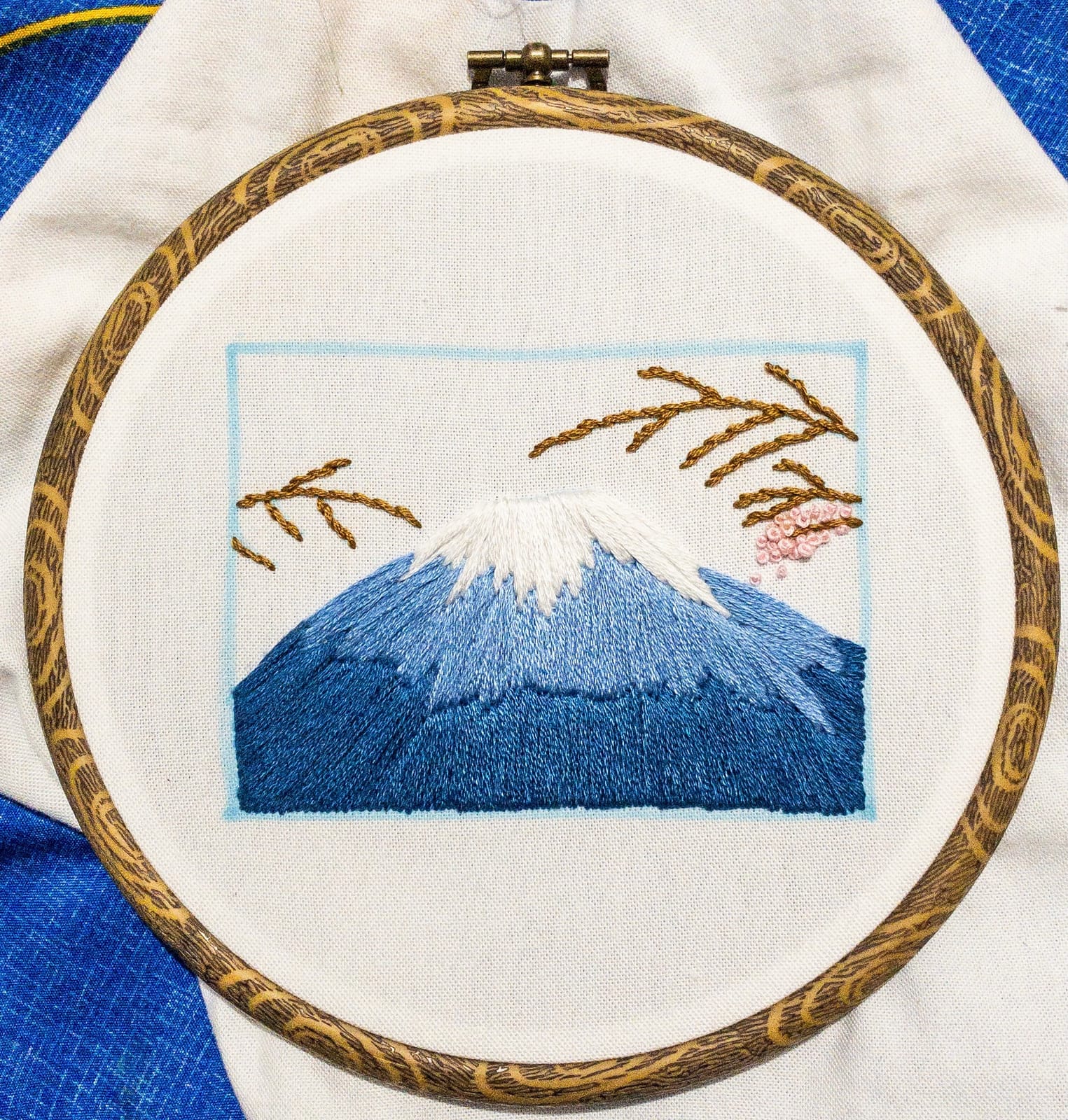 INSCRAFT 304 Pack Embroidery Kit, 200 Colors Threads, 5 Pcs Bamboo Embroidery Hoops, 2 Pcs Aida Cloth, Instructions, Bag and Cross Stitch Tools Set, Hand Embroidery Starter Kit for Beginners Adults customer photo 1