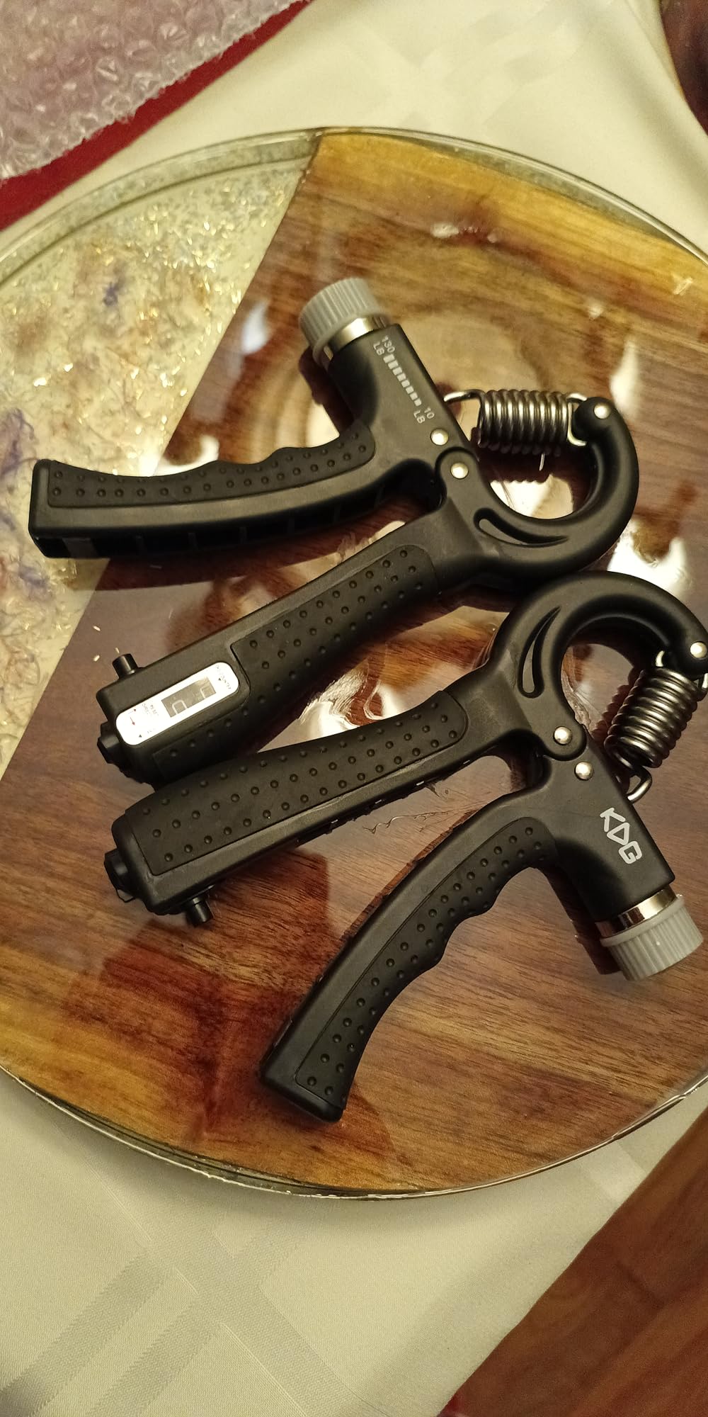 KDG Hand Grip Strengthener 2 Pack Adjustable Resistance 10-130 lbs Forearm Exerciser，Grip Strength Trainer for Muscle Building and Injury Recovery for Athletes customer photo 1