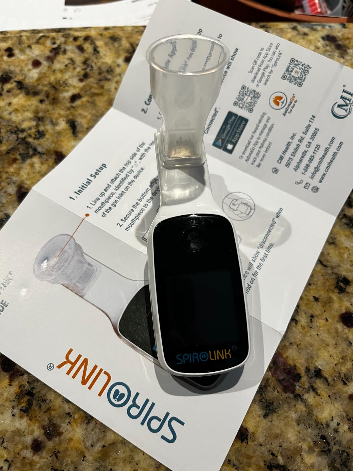 CMI Health SpiroLink Peak Flow Meter, Portable Airflow Tracker with Durable Design for Daily Use customer photo 2