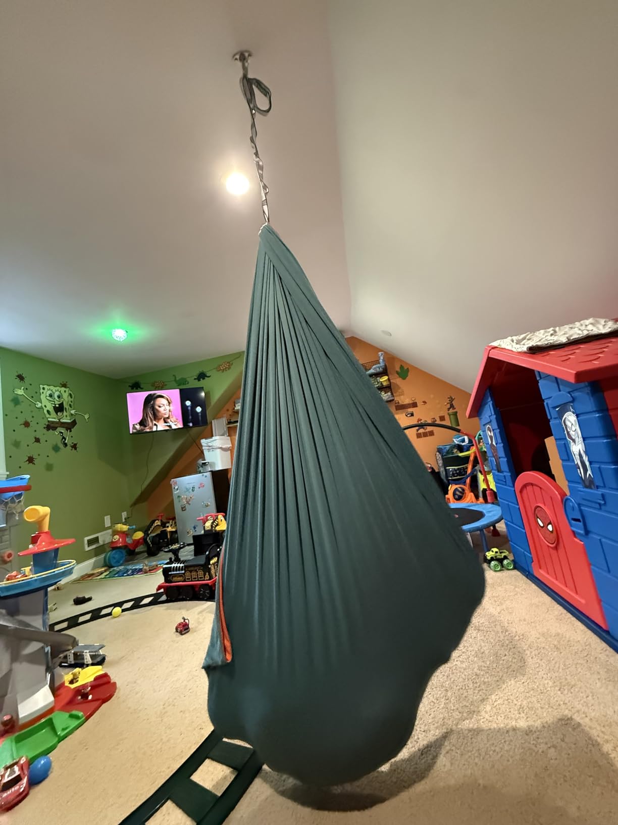 Sensory Swing for Kids, Calming Cocoon Therapy Hammock, Indoor or Outdoor customer photo 1