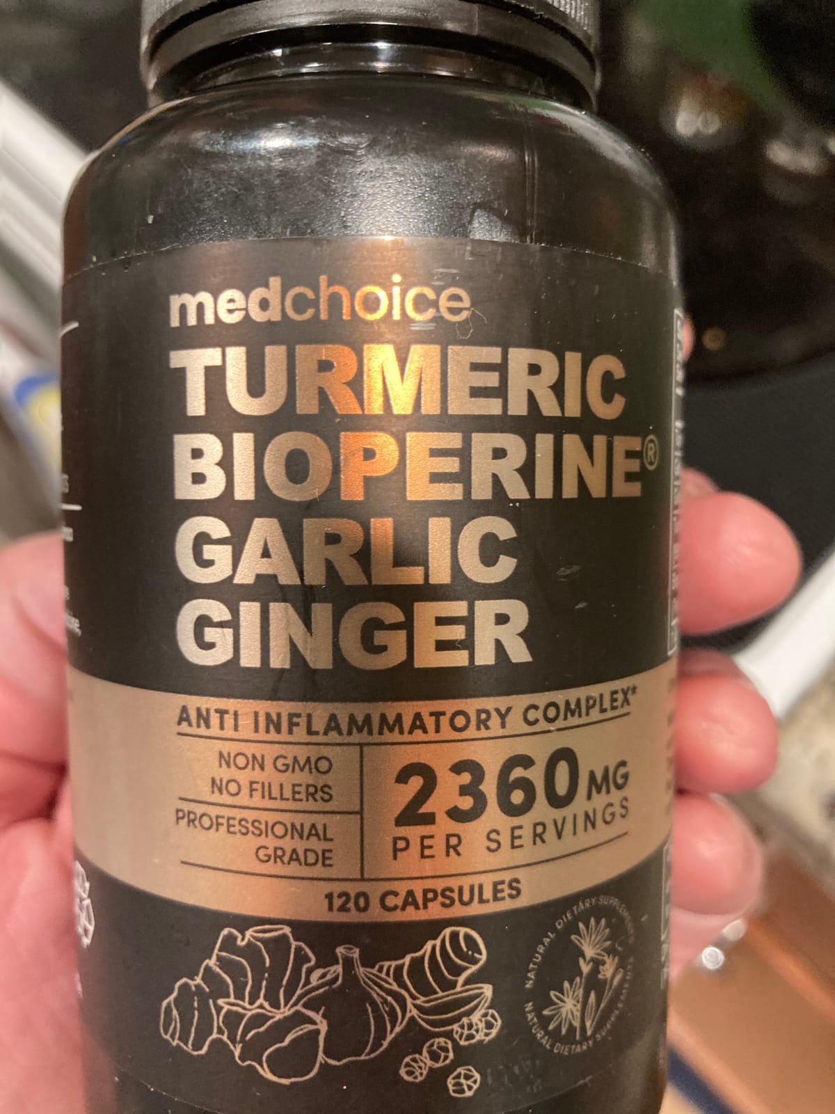 MEDCHOICE 4-in-1 Turmeric Joint Support with Garlic & BioPerine, 120ct customer photo 1