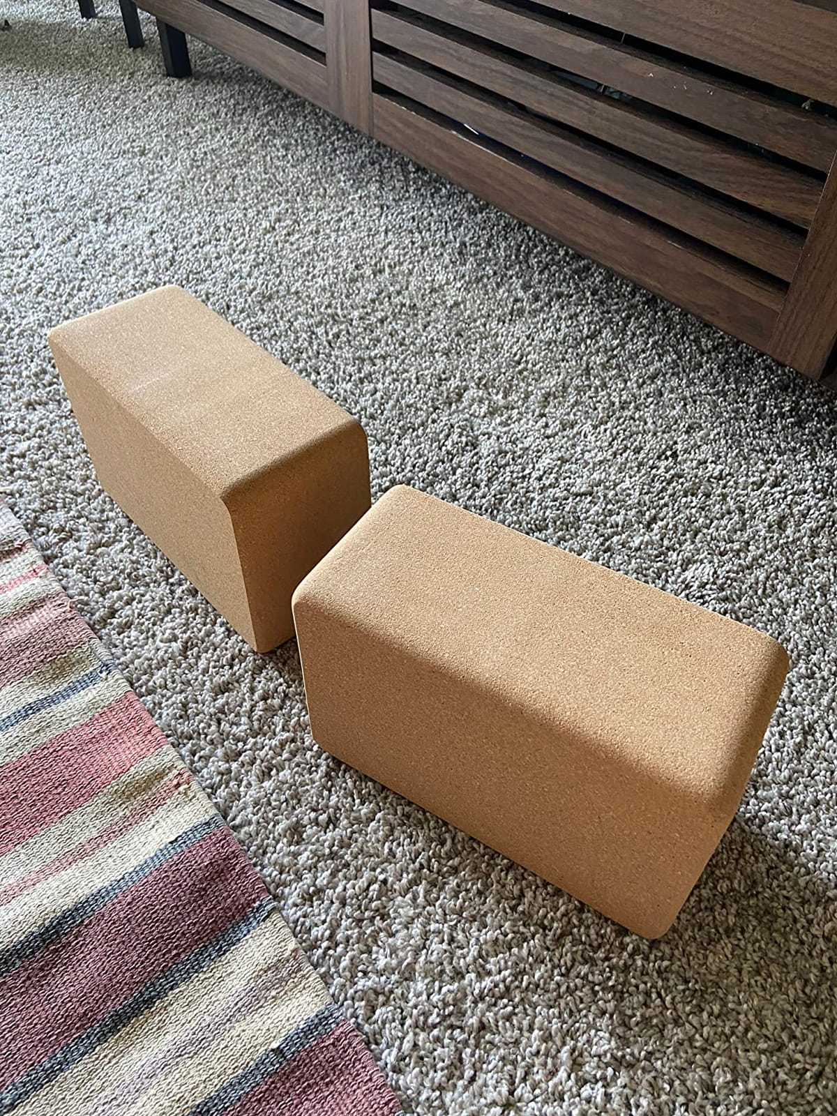 Cork Yoga Blocks 2 Pack Set -Natural Cork from Portugal, 9