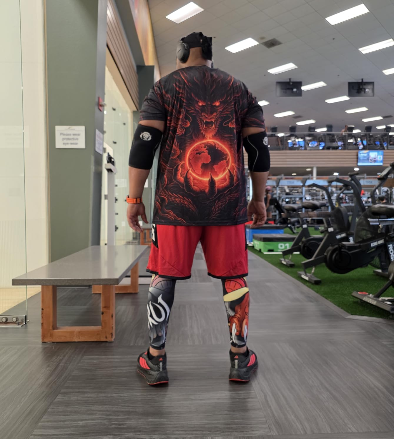 LAFROI Men's Quick Dry Cool Compression Fit Tights Leggings Waistband-YSK08 customer photo 2