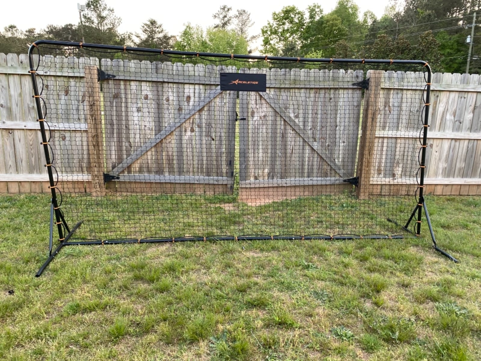 Soccer Rebounder Net 6x12 Feet Practice Soccer Training Equipment | Portable, Easy Assembly, Steel Frame | Perfect for Practicing Backyard Volley, Solo Training,Kickback, Passing, Pitchback customer photo 2