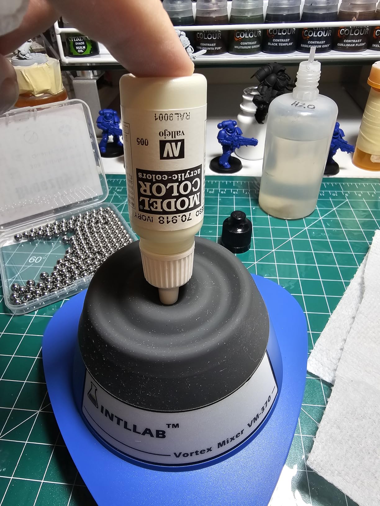 INTLLAB Lab Vortex Mixer, Touch Function Lab Vortexer, Gel Polish, Eyelash Adhesives, Acrylic Paints, Test Tubes and Centrifuge Tubes customer photo 2