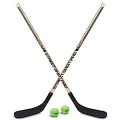 GoSports Street Hockey - Choose Between Goal Set with Sticks, Balls (6 Pack) or Sticks (2 Pack) customer photo 2