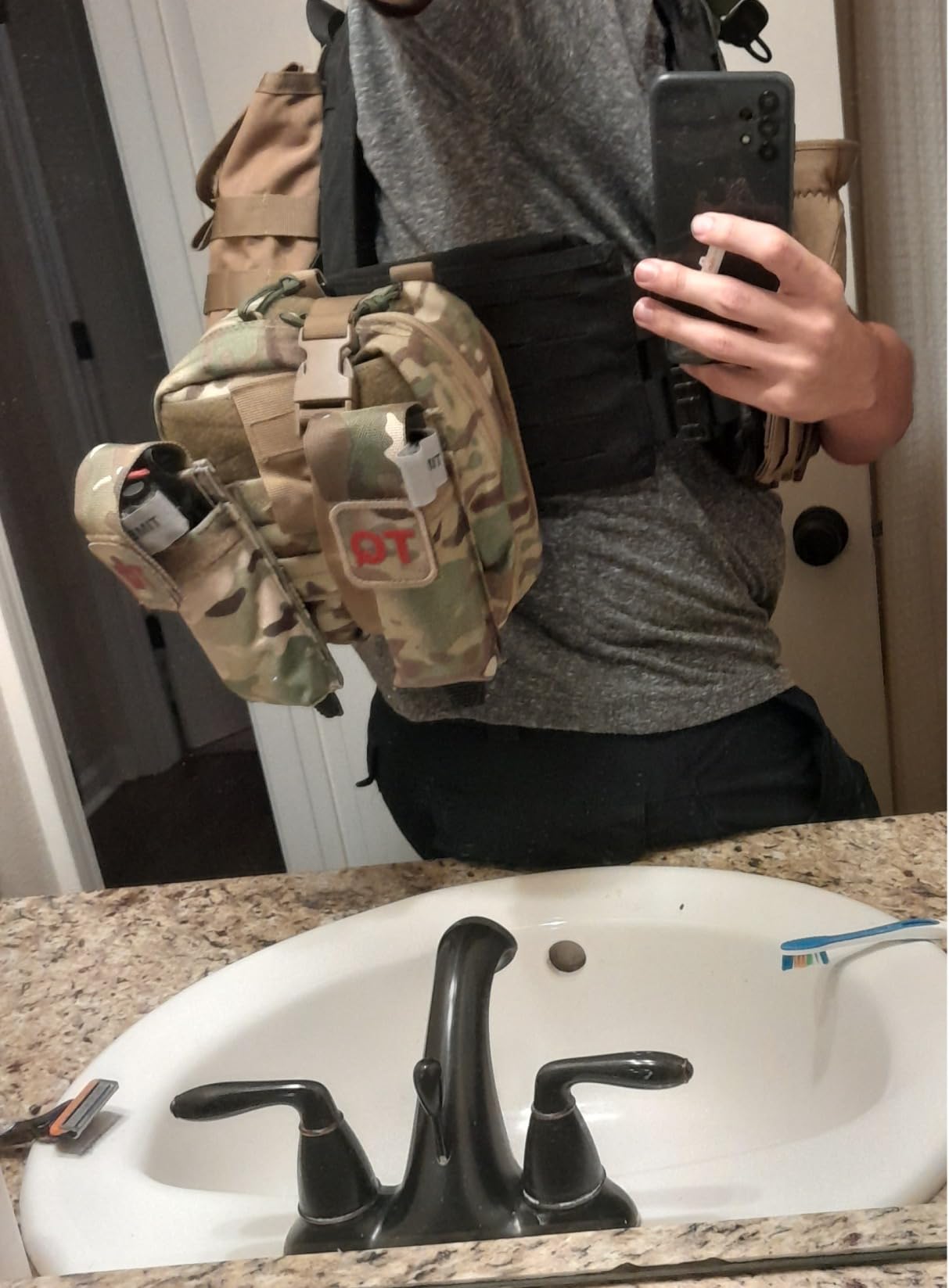 EVERLIT Advanced Trauma Kit, CAT GEN-7 Tourniquet, TCCC Compliant, Mil-Spec Nylon Laser Cut Pouch with 36