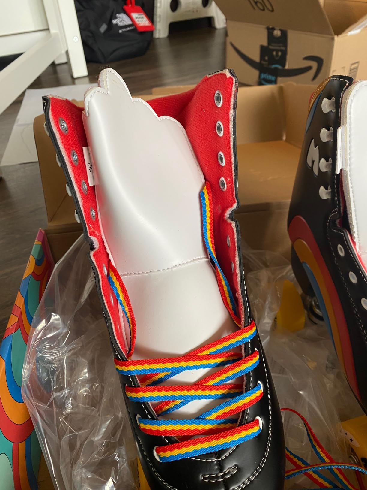 Moxi Rainbow Rider Roller Skates for Women - Beautiful, Durable, Supportive Rainbow Skates with Padded Lining, a Sturdy Plate, and Soft Outdoor Wheels customer photo 2