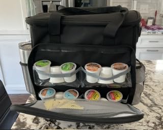 ExtraCharm Insulated Lunch Bag for Women/Men - Reusable Lunch Box for Office Picnic Hiking Beach - Leakproof Cooler Tote Bag Organizer with Adjustable Shoulder Strap for Adults - Black customer photo 2