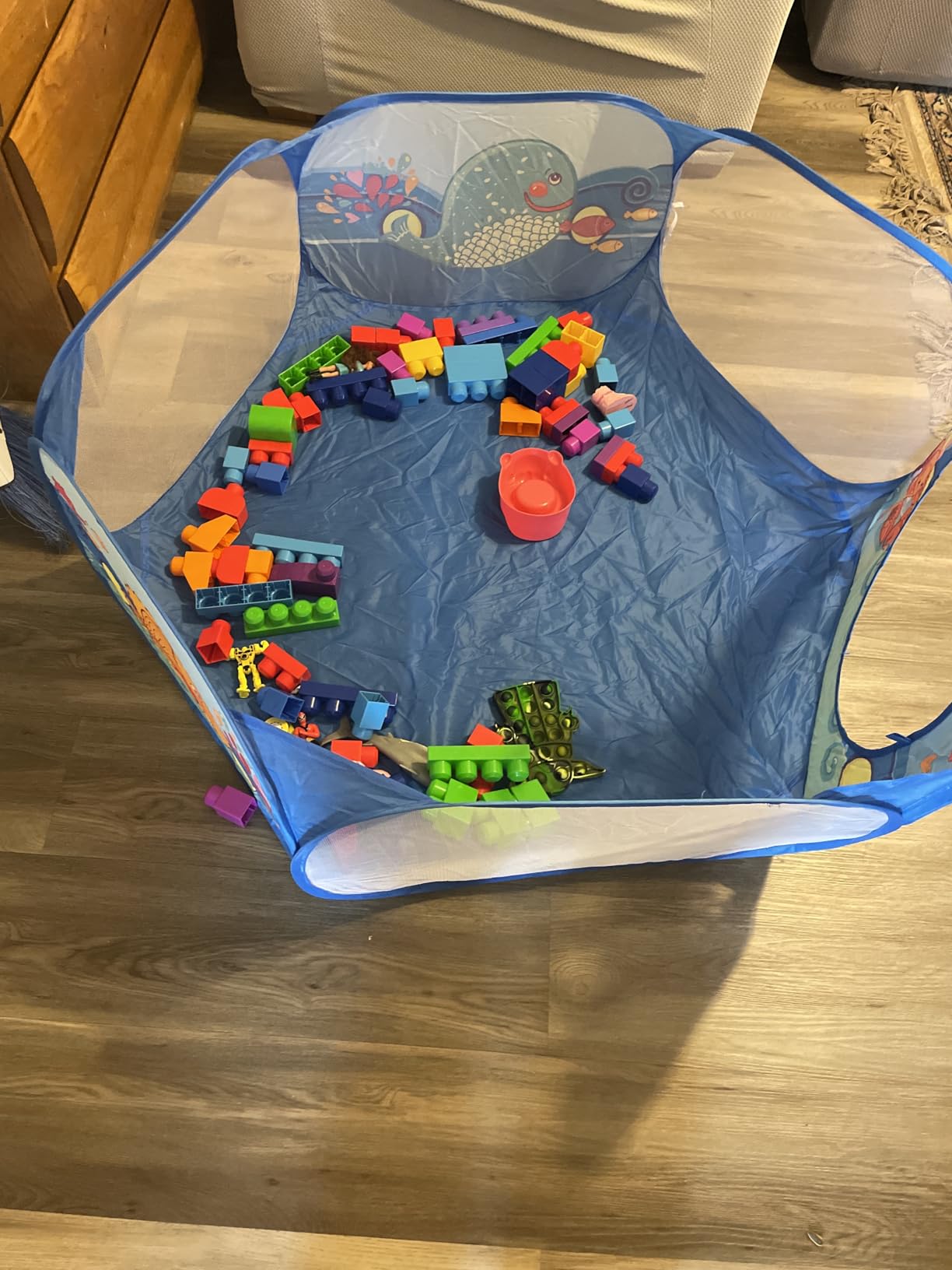 PigPigPen 3 in 1 Kids Play Tent with Tunnel, Ball Pit, Basketball Hoop for Boys & Girls, Toddler Pop Up Playhouse Toy Baby Indoor/Outdoor, Gift Year Old Child (3 Tent) customer photo 1