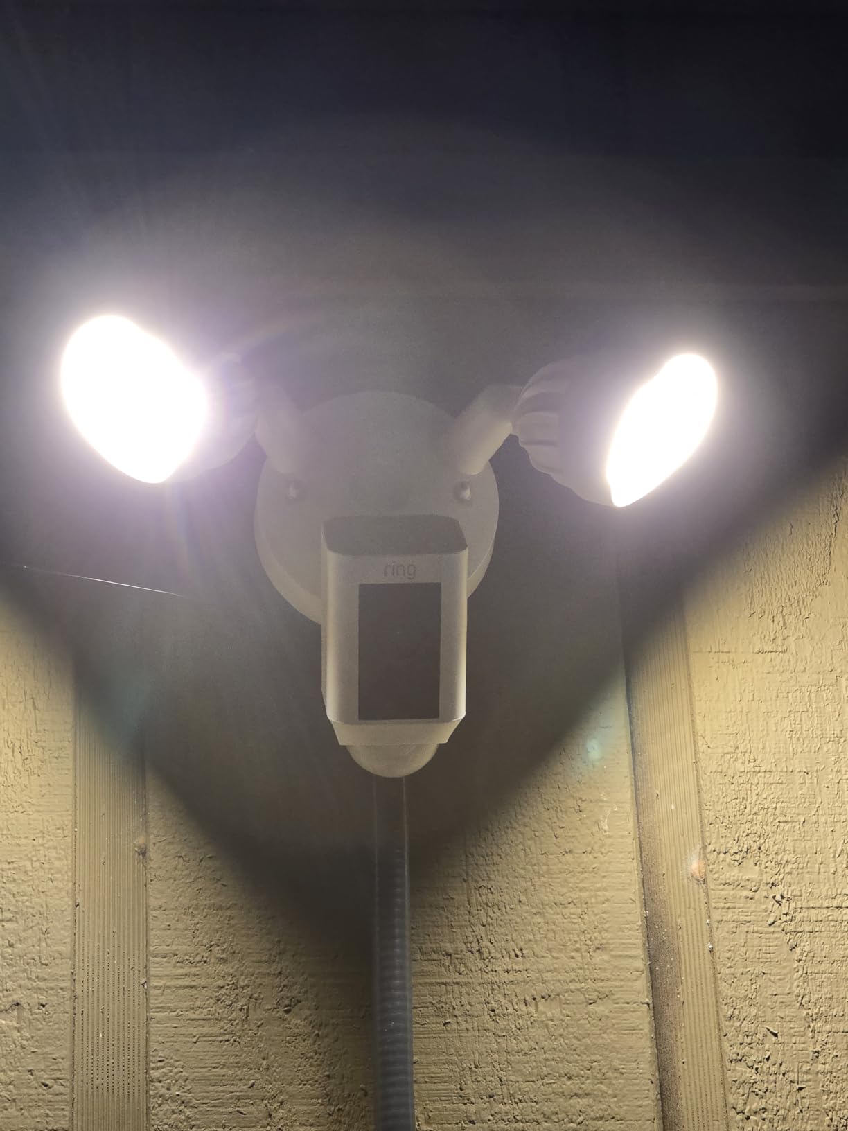 Ring Floodlight Cam Wired Plus, Outdoor Home or Business Security with Motion-Activated 1080p HD Video and Floodlights, White customer photo 2