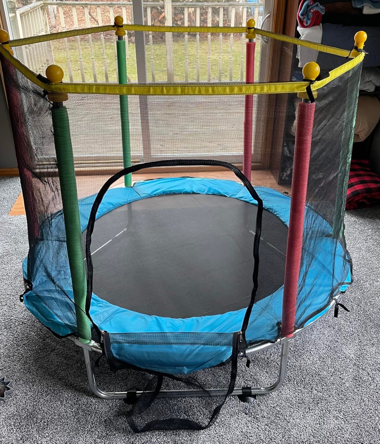 Toddler Trampoline for Kids Ages 1-8, 55'' Small Trampoline Indoor Outdoor customer photo 1