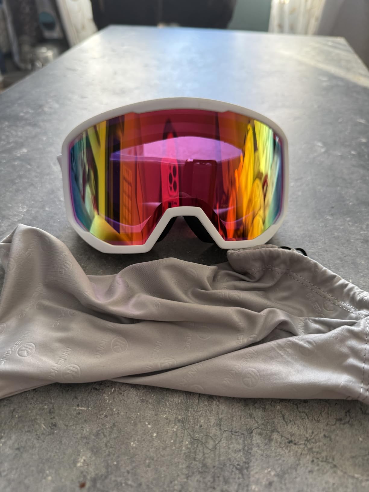 Over-Glasses Ski/Snowboard Goggles for Men Women, Interchangeable Foam customer photo 2