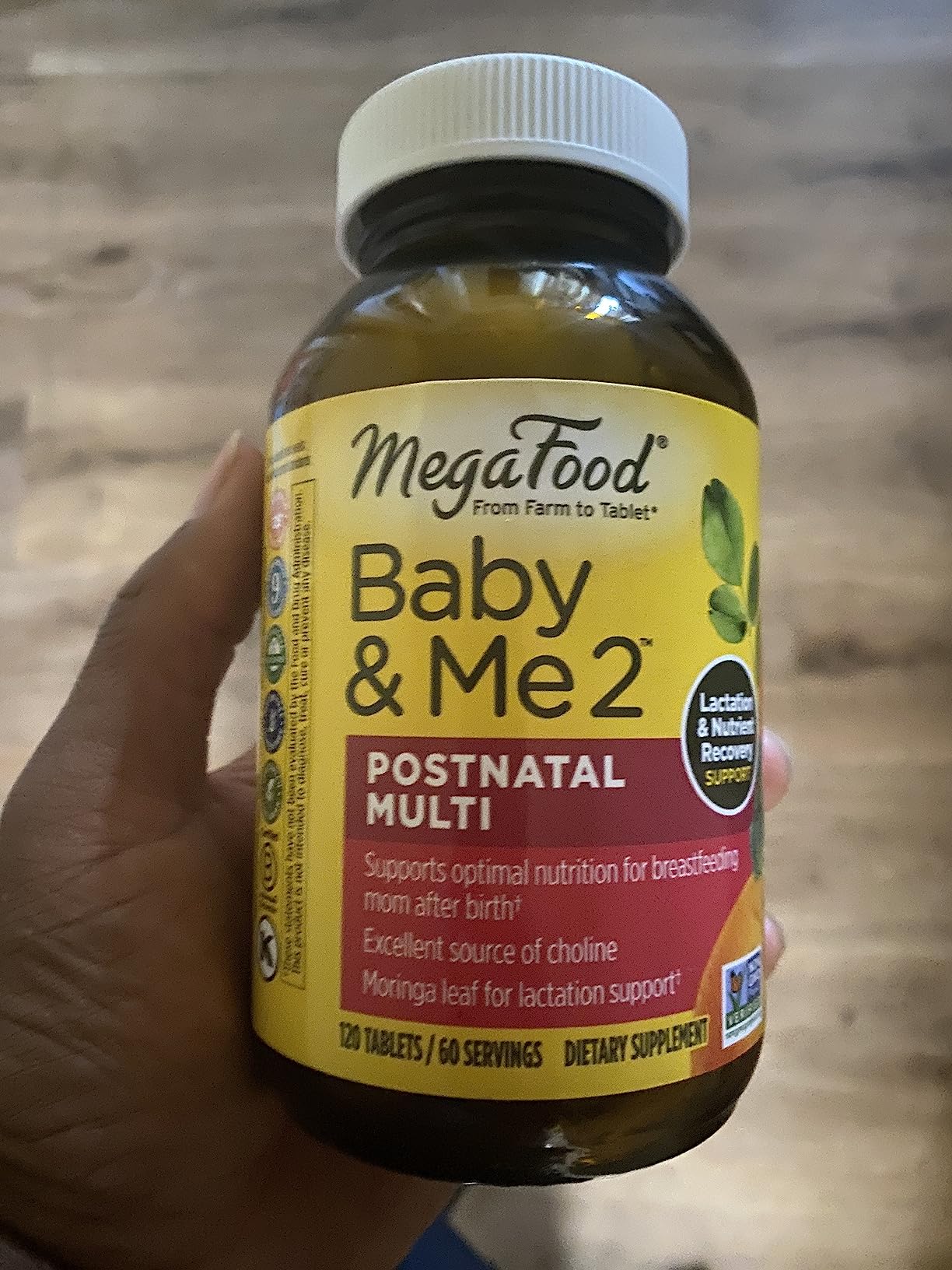 MegaFood Baby & Me 2 Postnatal Vitamins for Women with Moringa, 60 Tablets customer photo 1
