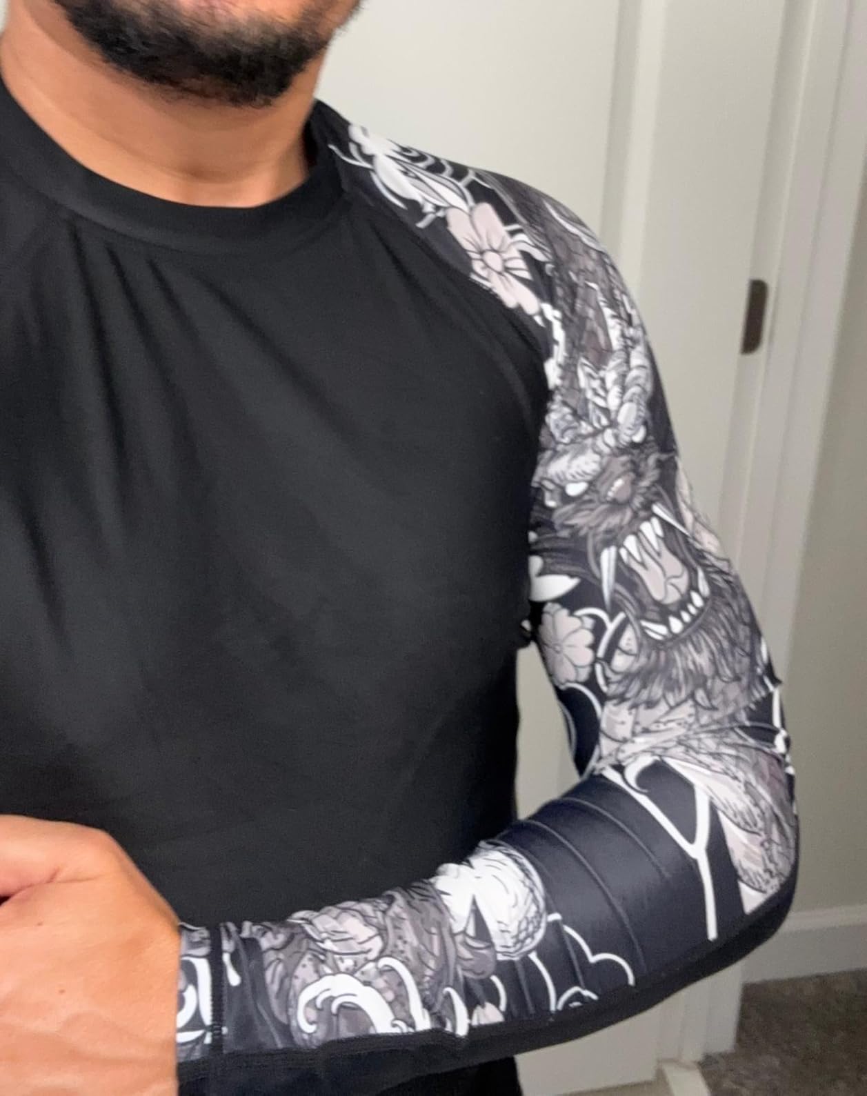 LAFROI Men's Long Sleeve UPF 50+ Baselayer Skins Performance Fit Compression Rash Guard-CLYYB customer photo 1