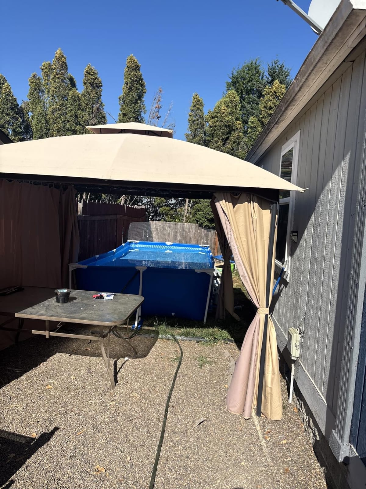 INTEX Metal Frame 14ft 9in x 7ft 3in x 33in Above Ground Pool Set w/Pump customer photo 2
