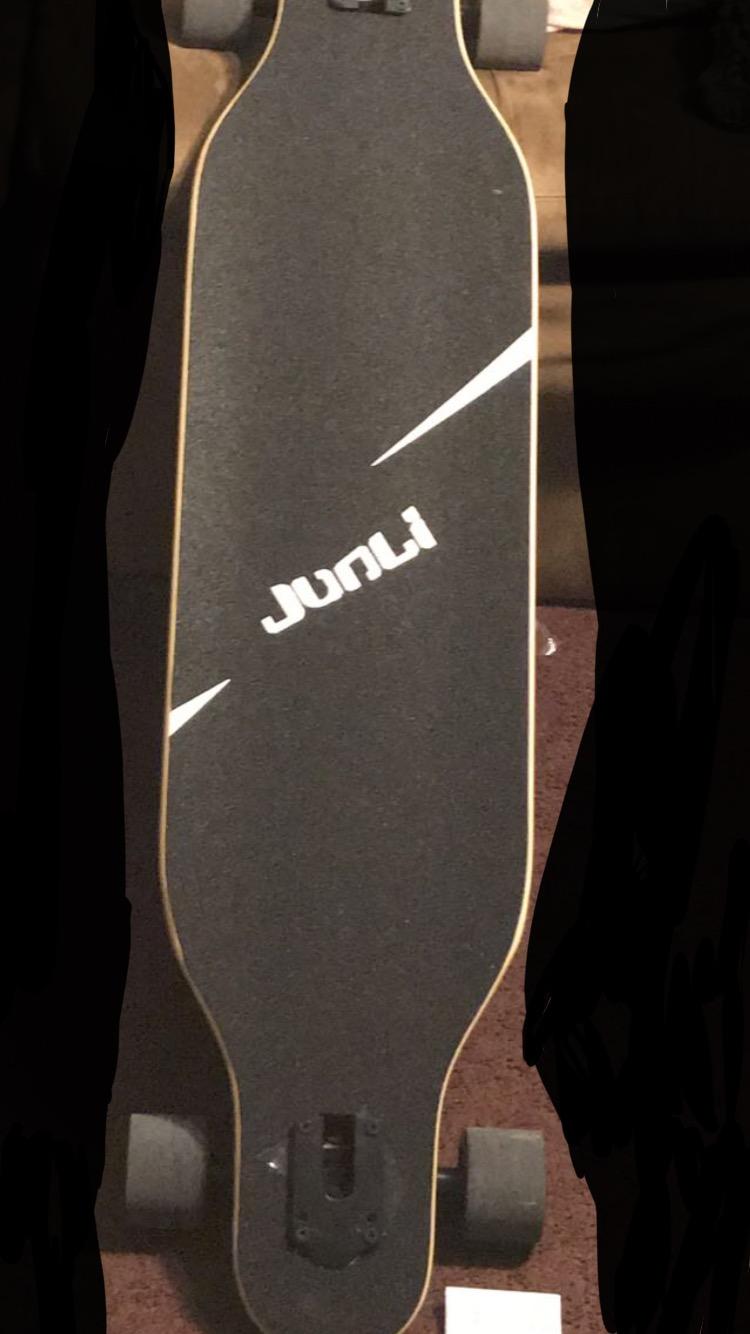 Junli 41 Inch Freeride Skateboard Longboard - Complete Skateboard Cruiser for Cruising, Carving, Free-Style and Downhill customer photo 2