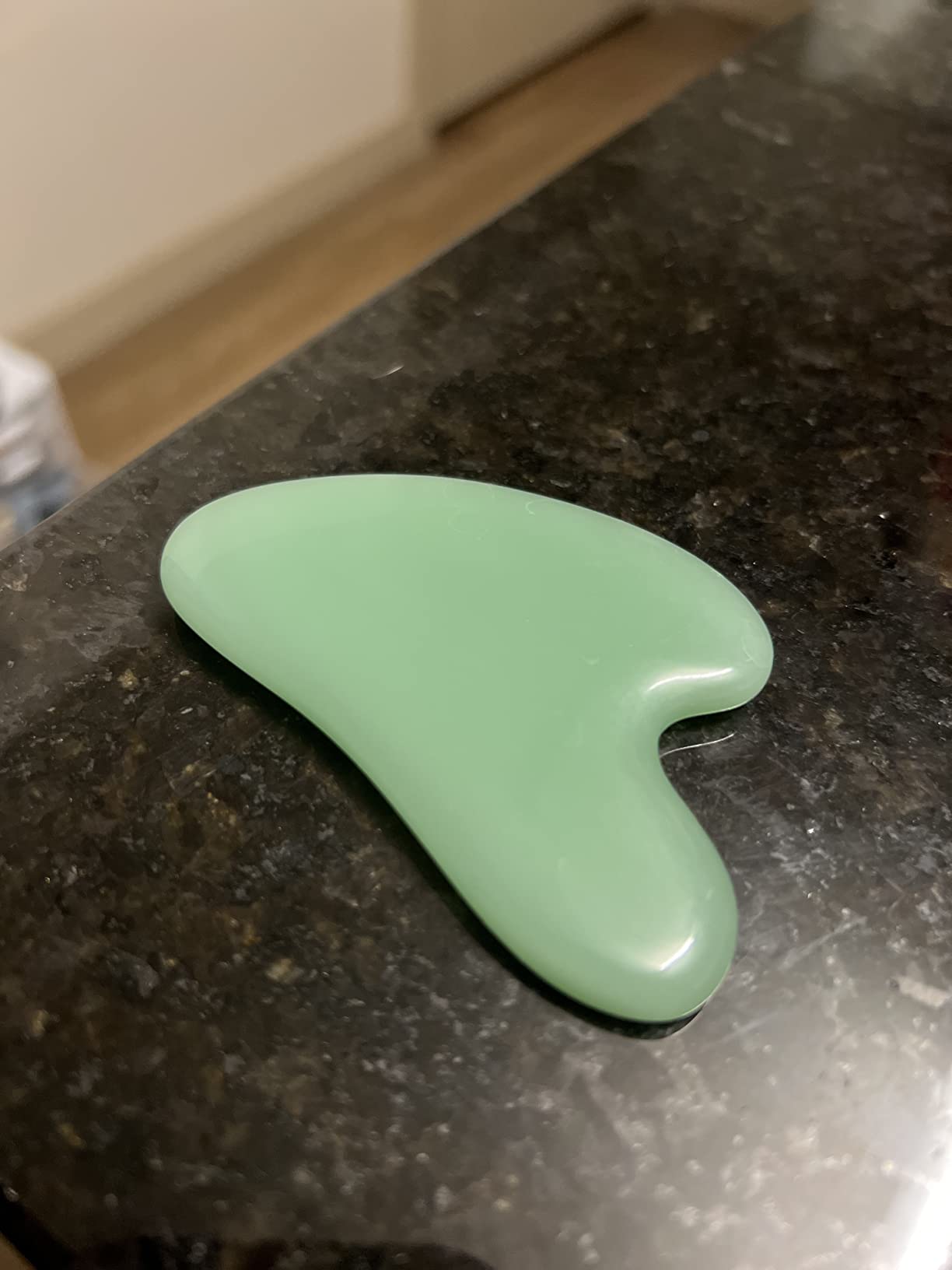Gua Sha, Jade Stone Gua Sha Massage Tool, Guasha Tool for Face and Body Skin Massage. Gua Sha Set for Toxins Prevents Wrinkles for SPA Acupuncture, Therapy Trigger Point Treatment. customer photo 2