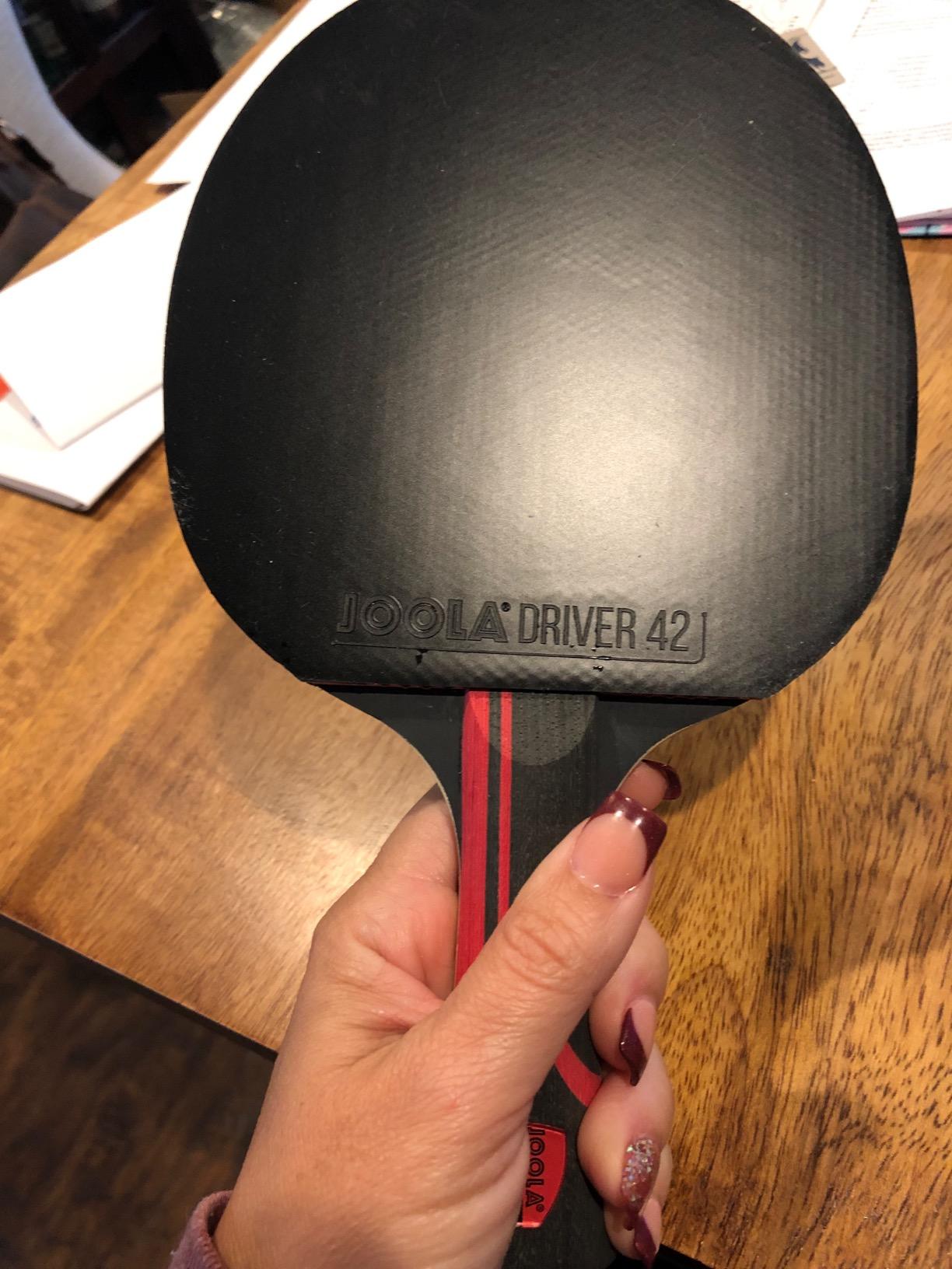 JOOLA Infinity Edge - Tournament Performance Carbon Technology - Black Rubber on Both Sides - Competition Ready - Table Tennis Racket for Advanced Training - Designed for Speed customer photo 2