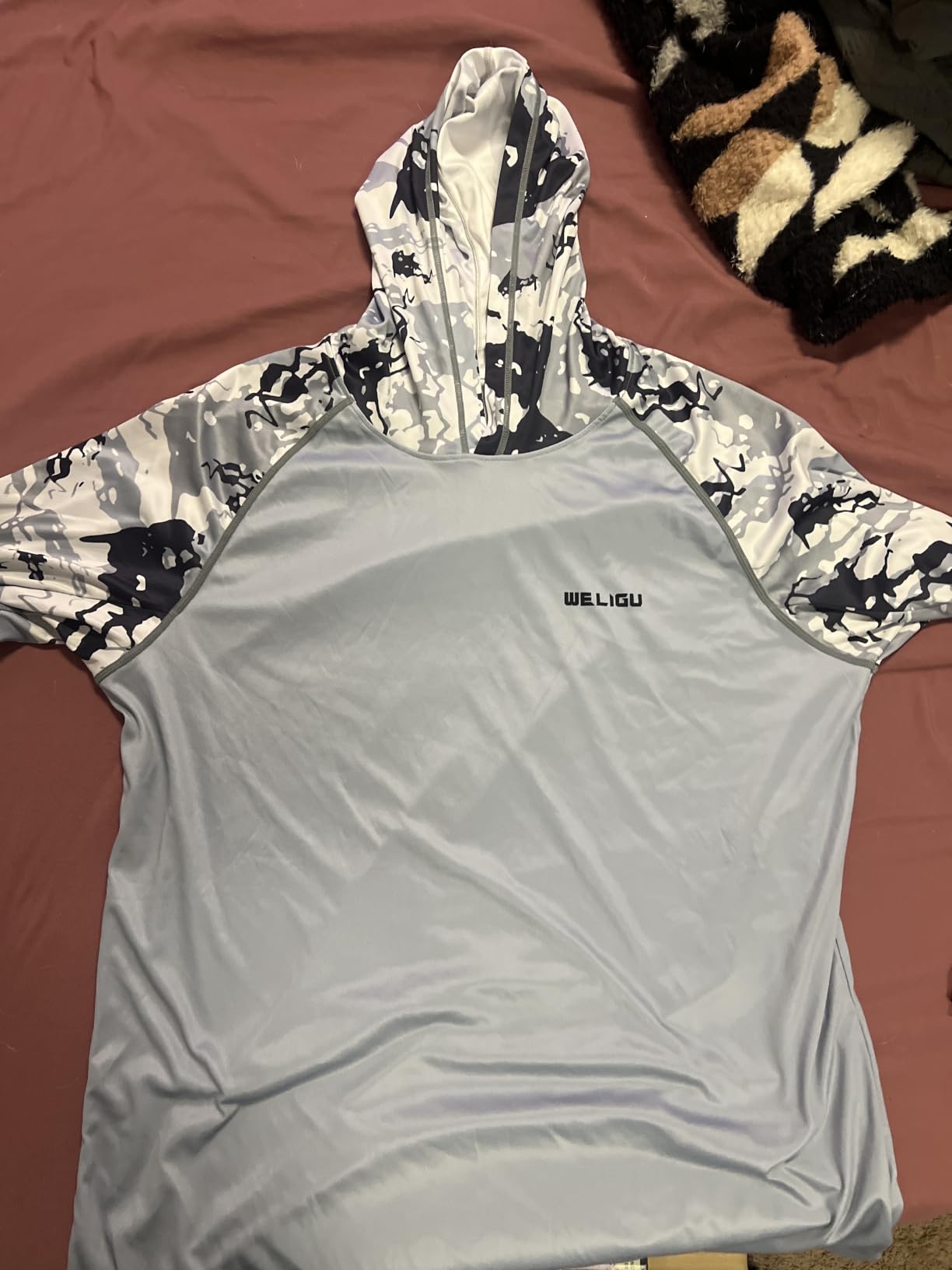 Men's UPF 50+ Sun Protection Hoodie, Long Sleeve Fishing Shirt customer photo 1