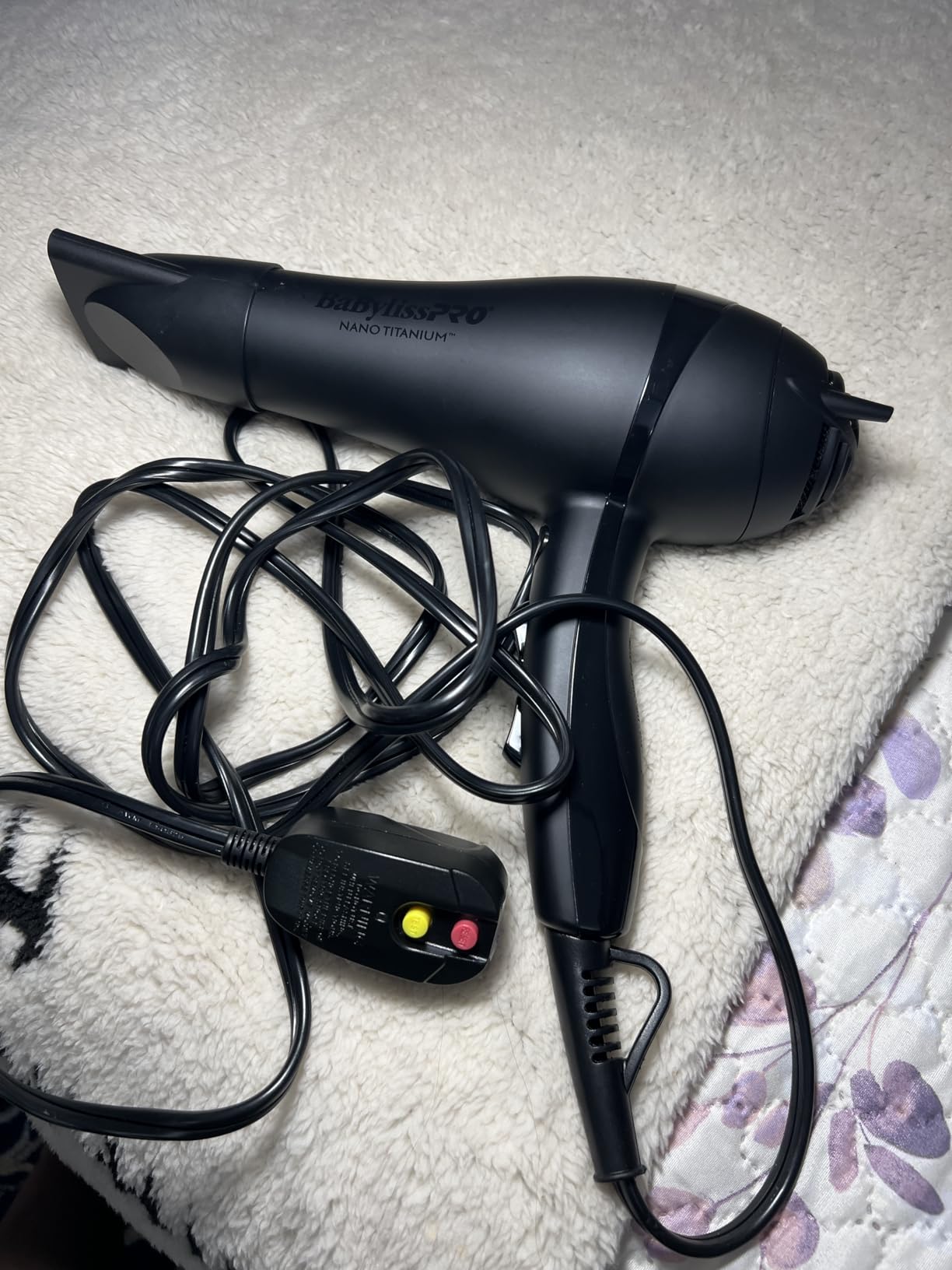 BaBylissPRO Nano Titanium 2000-Watt Blow Dryer with Concentrator Nozzle, Professional Grade Ionic Corded Styling Tool for Hair customer photo 2