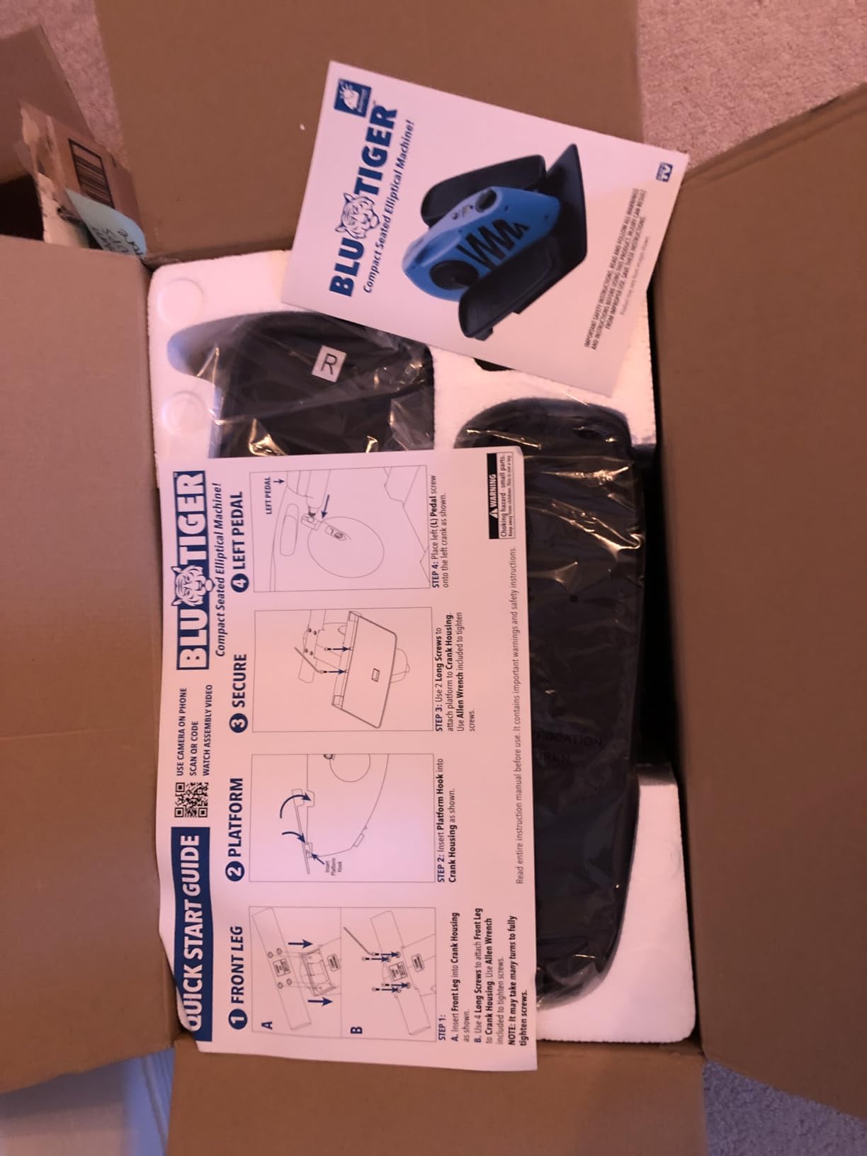 BluTiger Seated Elliptical Machine, Large Pedals, Digital Display customer photo 1