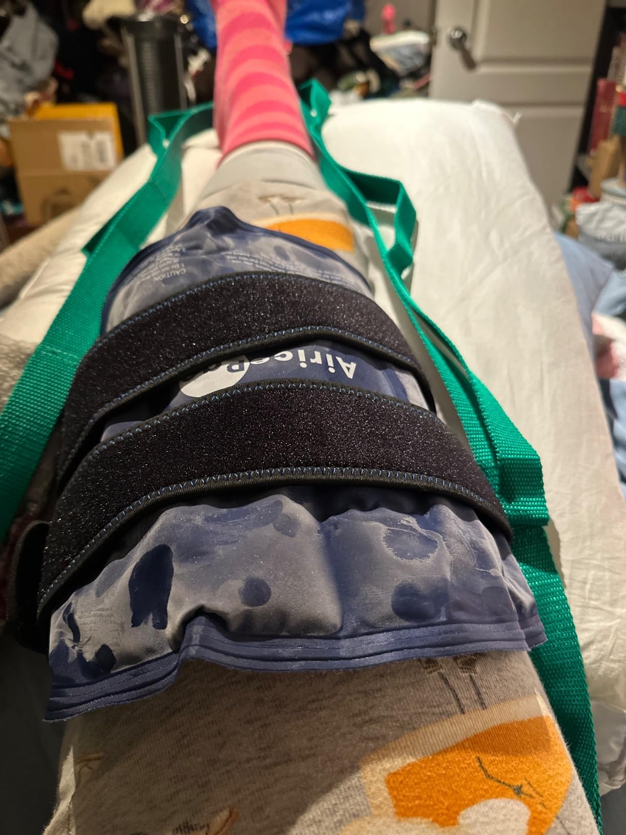 Trideer Stretching Strap with Loops & Leg Lifter, Non-Elastic PT Strap customer photo 1
