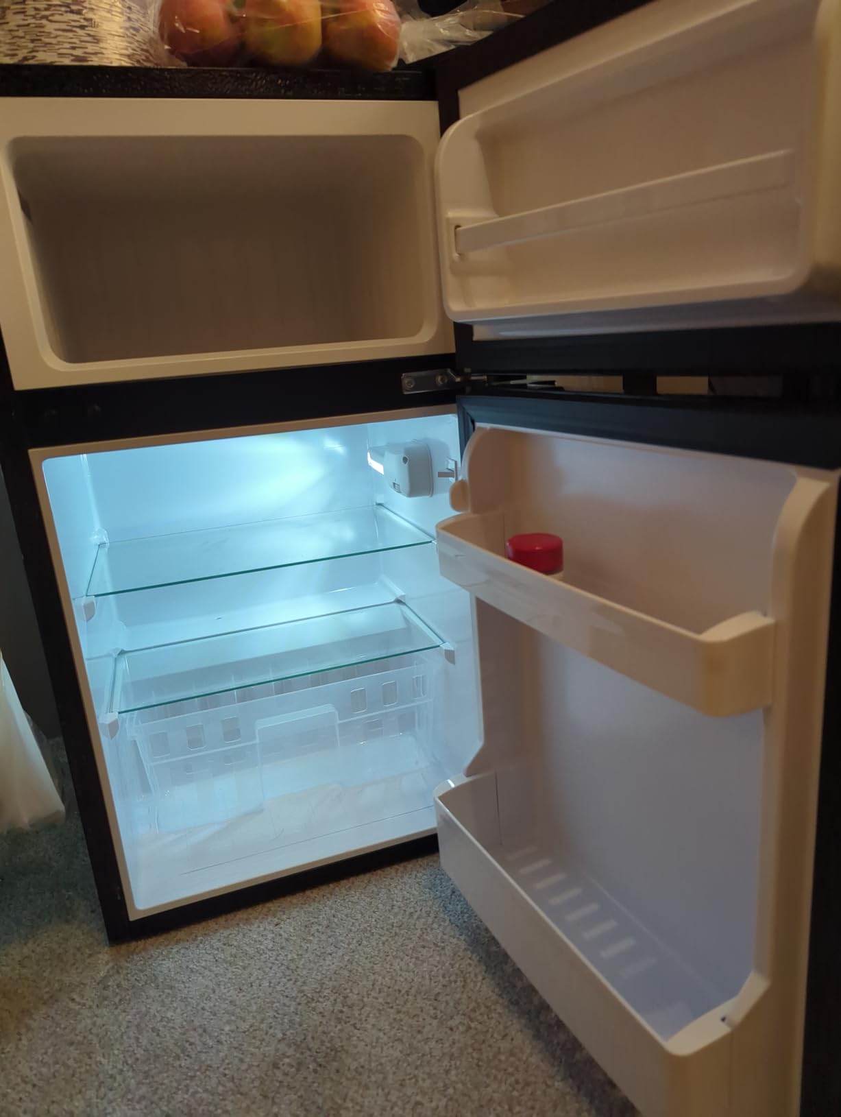 EUHOMY 3.2 Cu.Ft Mini Fridge with Freezer, 2 Door Mini Refrigerator, Black customer photo 2