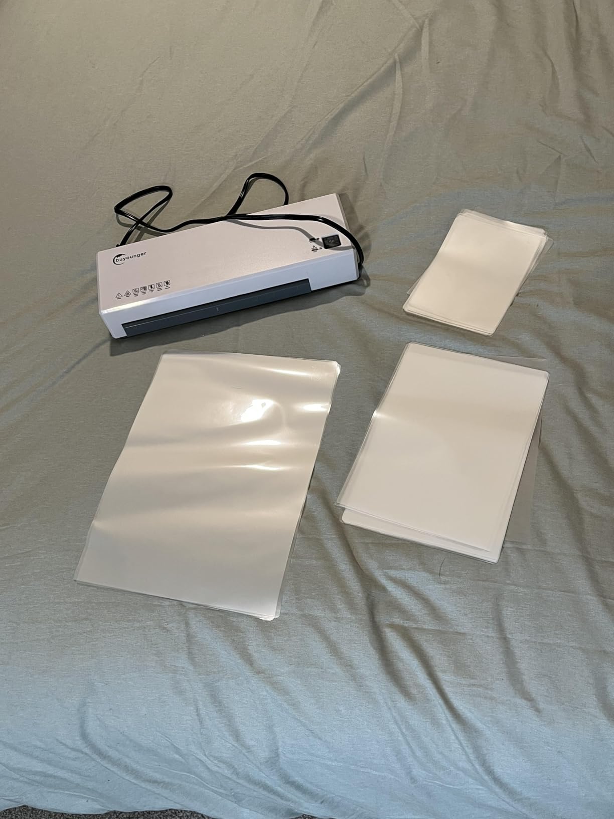 Buyounger 9 Inch Thermal Laminator Machine Set with 40 Sheets | Fast 1 Min Warmup, 340mm/min Speed, ABS Anti Jam Button, Cold Mode, Included Trimmer & Corner Rounder for Home School Office customer photo 2