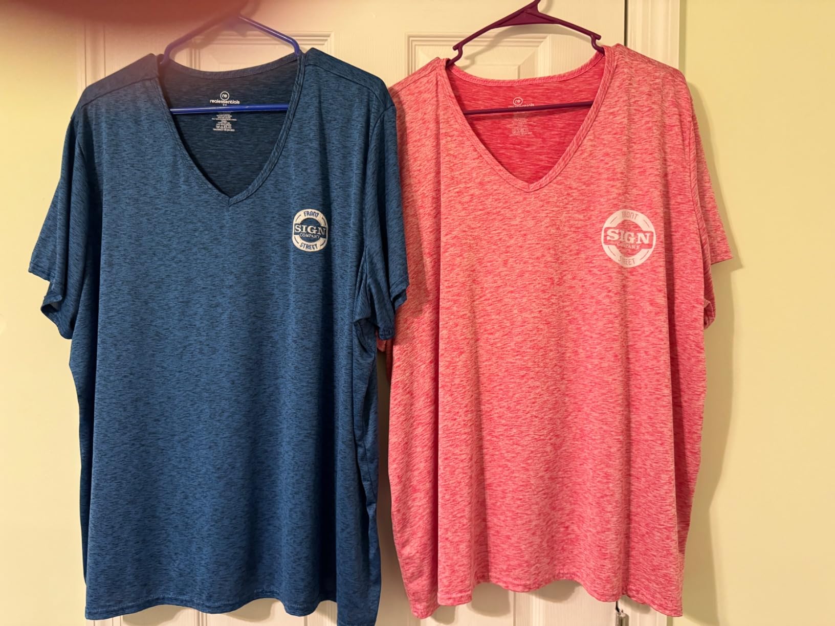 Real Essentials 5 Pack: Women's Dry-Fit Short Sleeve V Neck T Shirt Workout Fitness Yoga Top Tee (Available in Plus Size) customer photo 1