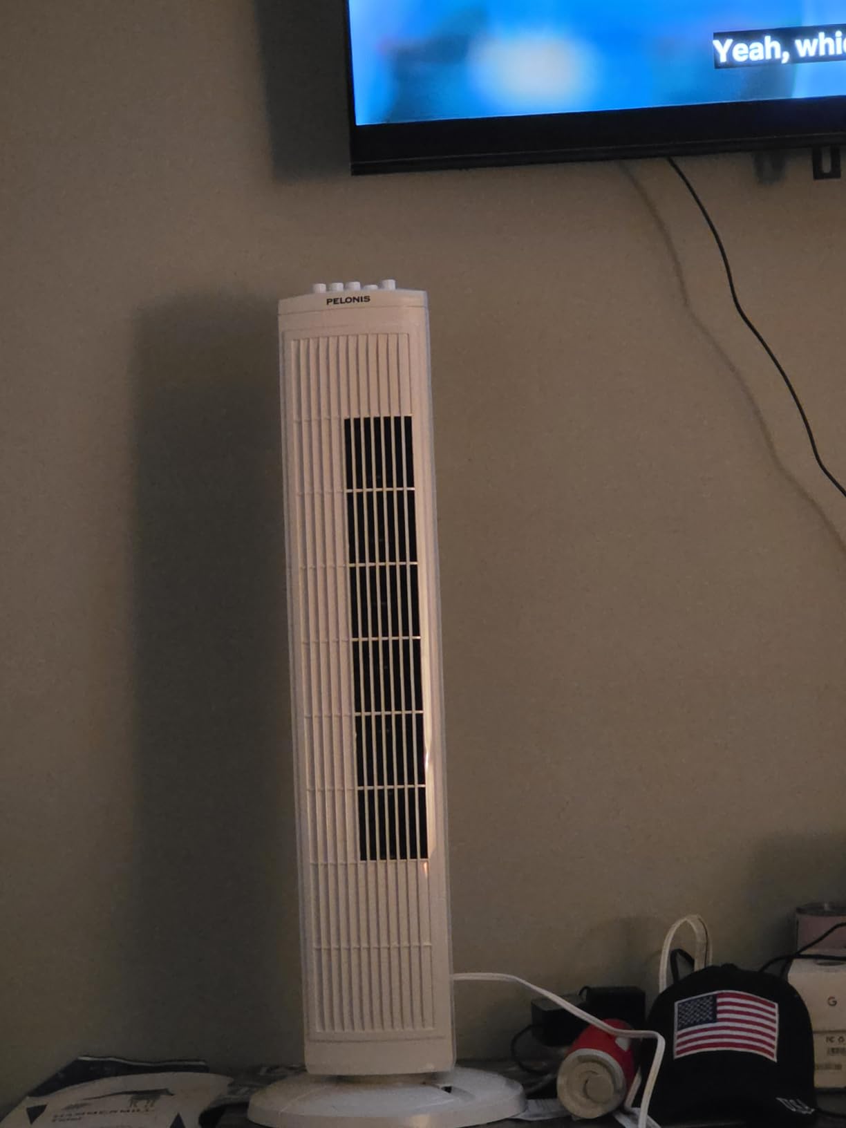 PELONIS 30 Inch Tower Fan for Bedroom, Quiet Oscillating Standing Fan with 3 Speeds, Portable Cooling Fan for Home Office Dorm Room, Auto-off Timer, White, PFT28A2BWW customer photo 2