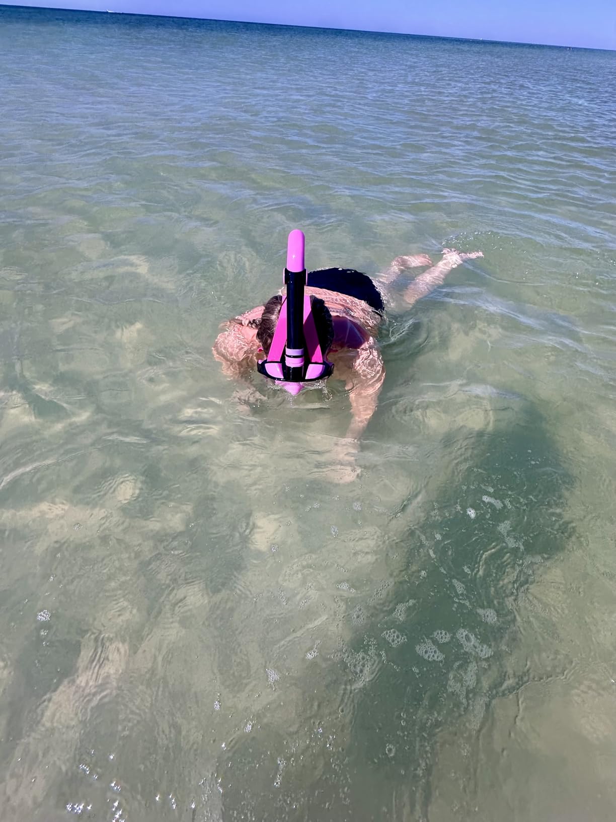 Greatever G2 Full Face Snorkel Mask with Latest Dry Top System,Foldable 180 Degree Panoramic View Snorkeling Mask with Camera Mount,Safe Breathing,Anti-Leak&Anti-Fog customer photo 1