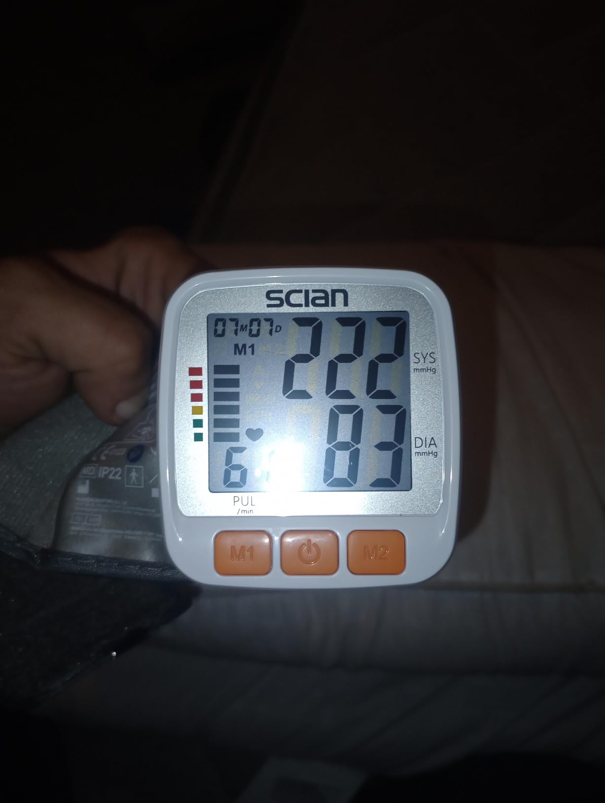 SCIAN Wrist Blood Pressure Cuff, Blood Pressure Wrist Cuff with Adjustable Wrist Cuff & Large LCD Display 2 Users 180 Memory for Doctor & Home Use customer photo 2