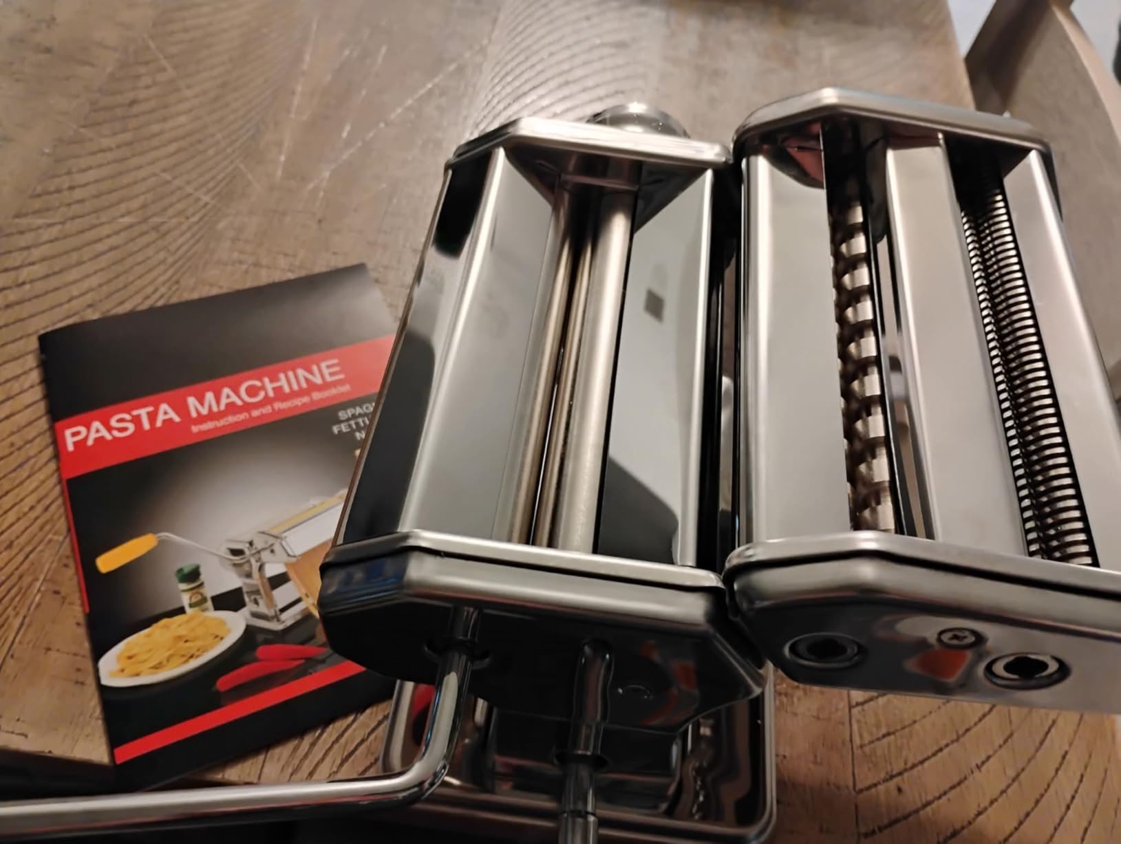 Pasta Maker - 7 Thickness Settings Roller & 2 Width Cutters Pasta Machine customer photo 1