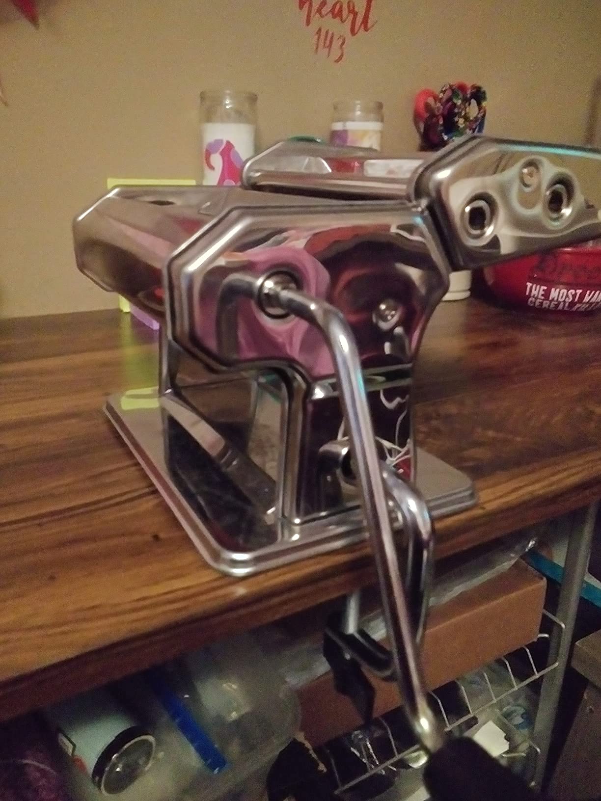 Pasta Maker - 7 Thickness Settings Roller & 2 Width Cutters Pasta Machine customer photo 2