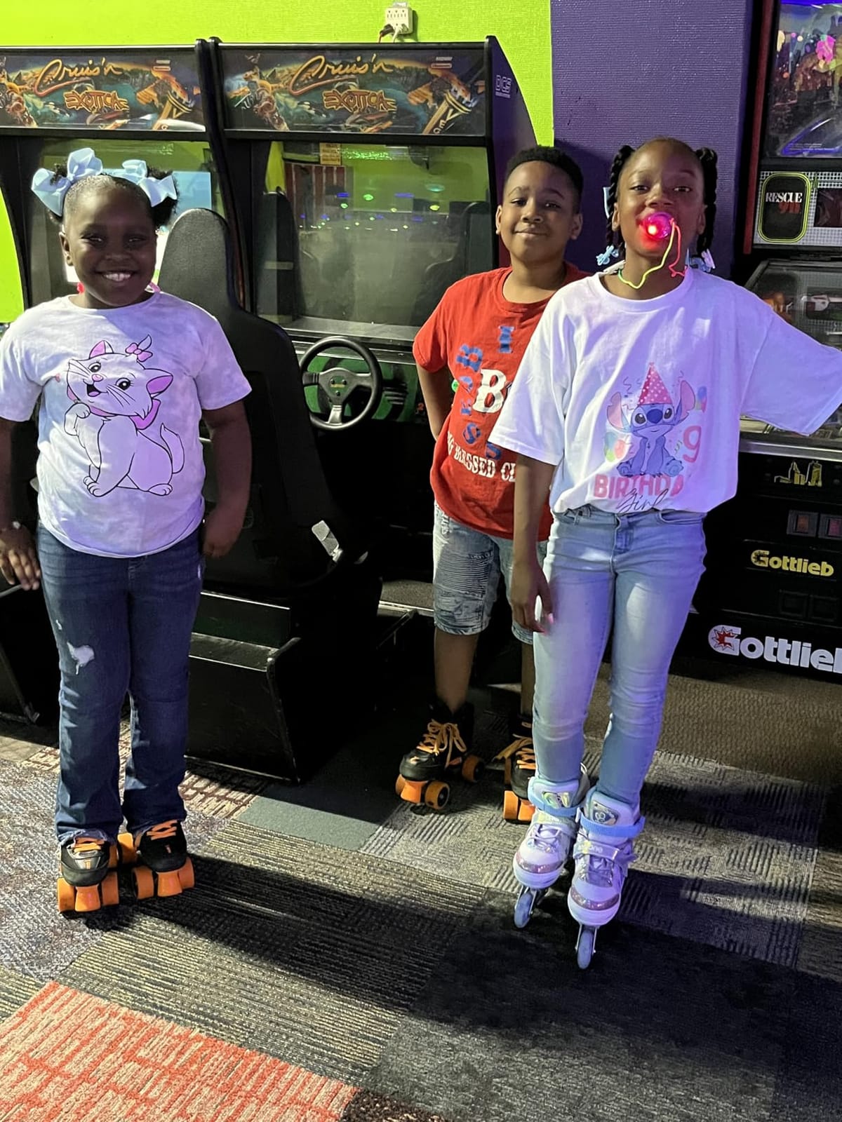 NEMONE Girls Adjustable Inline Skates Kids Light up Wheels Roller Skates Blades Indoor Outdoor for Childrens Beginner Youth Ages 4-6 5-8 6-12 8-12 customer photo 2