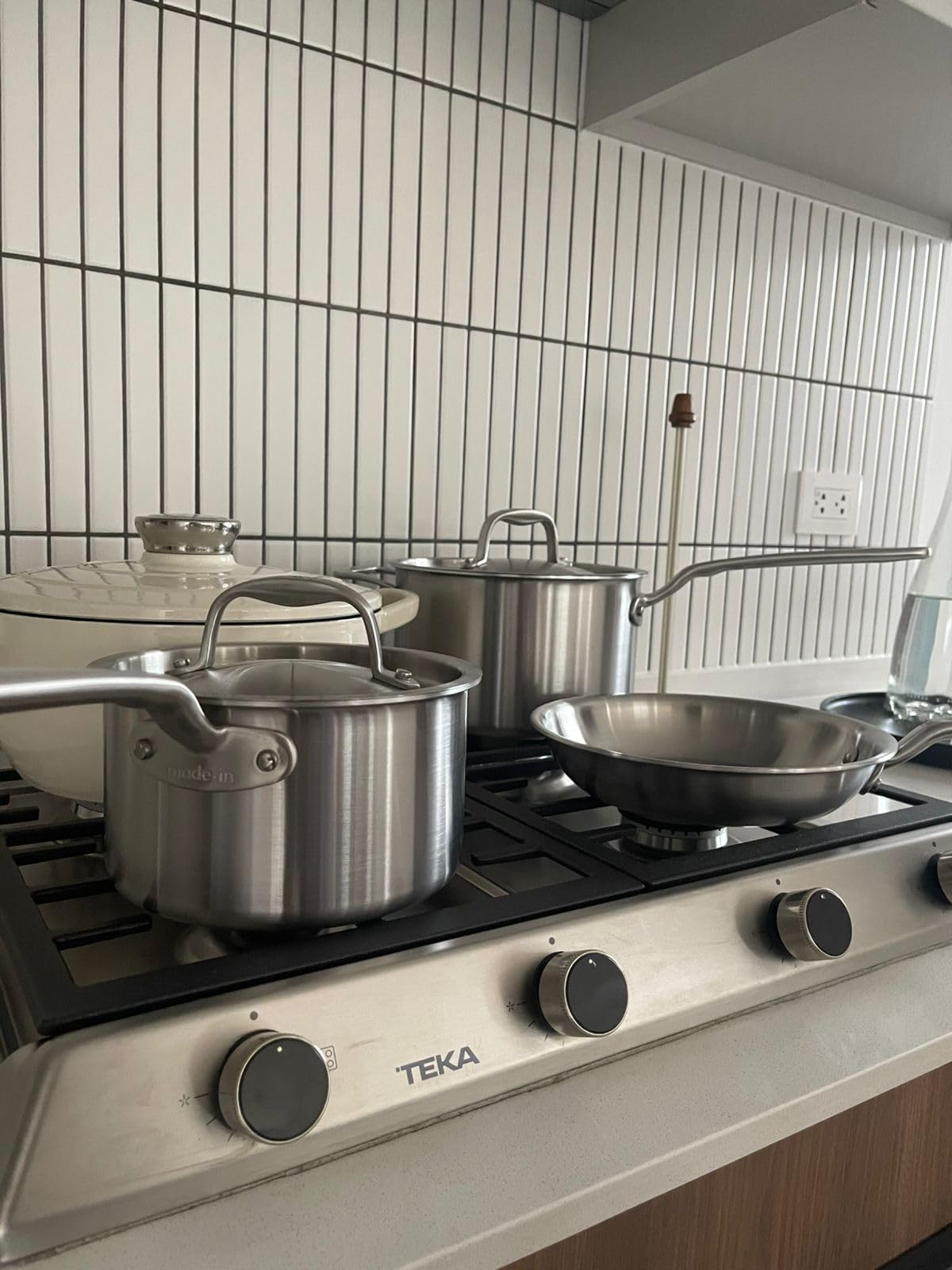Made In Cookware - 10 Piece Stainless Steel Pot and Pan Set - 5 Ply Clad - Includes Stainless Steel Frying Pans, Saucepans, Saucier and Stock Pot W/Lid - Professional Cookware - Crafted in Italy customer photo 1