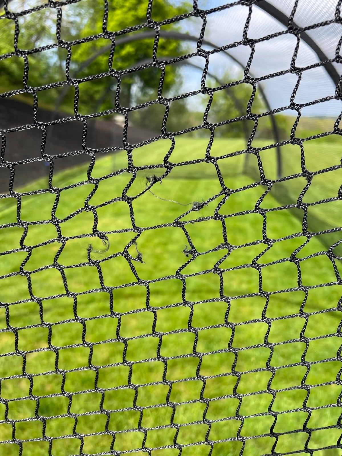 Upgrade 30FT Baseball and Softball Batting Cage Net and Frame, Large Batting Cages Net with Steel Frame for Home - Backyard Batting Cage with Pitching Backstop and Carry Bag customer photo 1