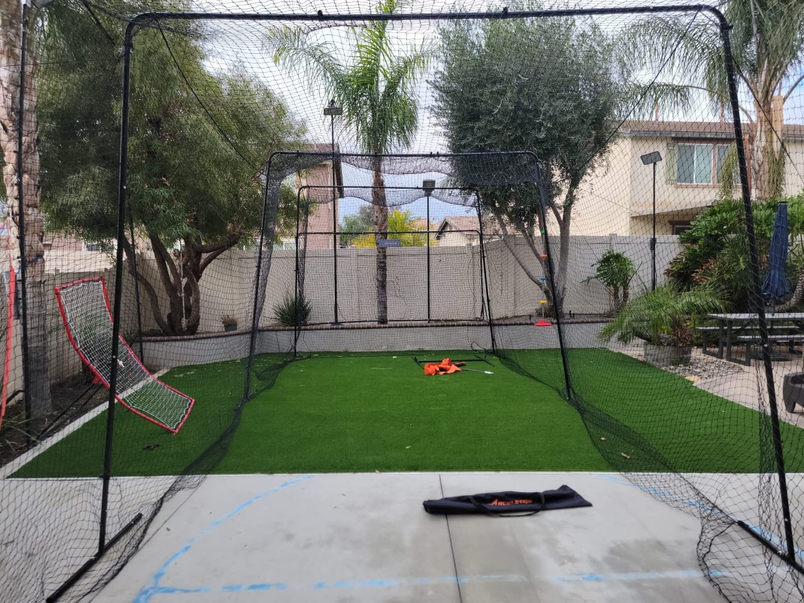 ANYTHING SPORTS Full 40 and 60 Foot Batting Cage. Perfect Baseball Batting Cage, Softball Batting Cage, Complete Package with Frame and Netting customer photo 1