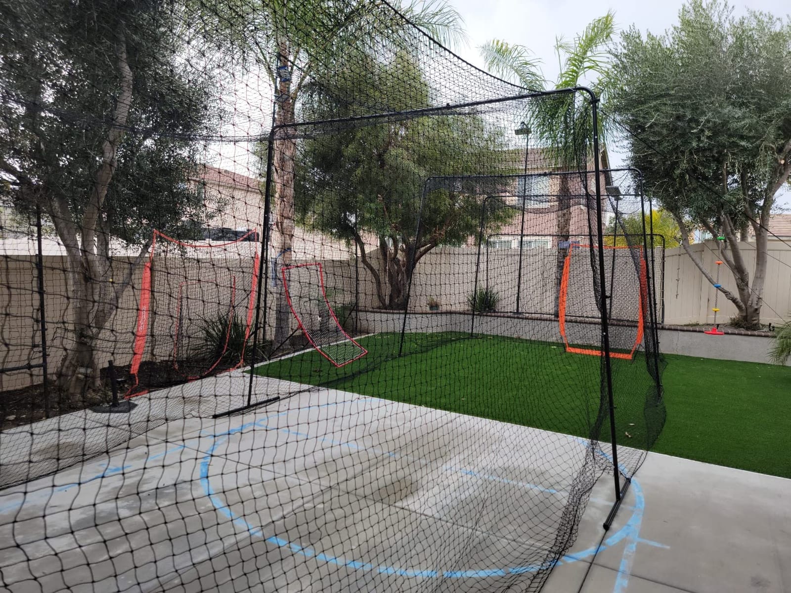 ANYTHING SPORTS Full 40 and 60 Foot Batting Cage. Perfect Baseball Batting Cage, Softball Batting Cage, Complete Package with Frame and Netting customer photo 2