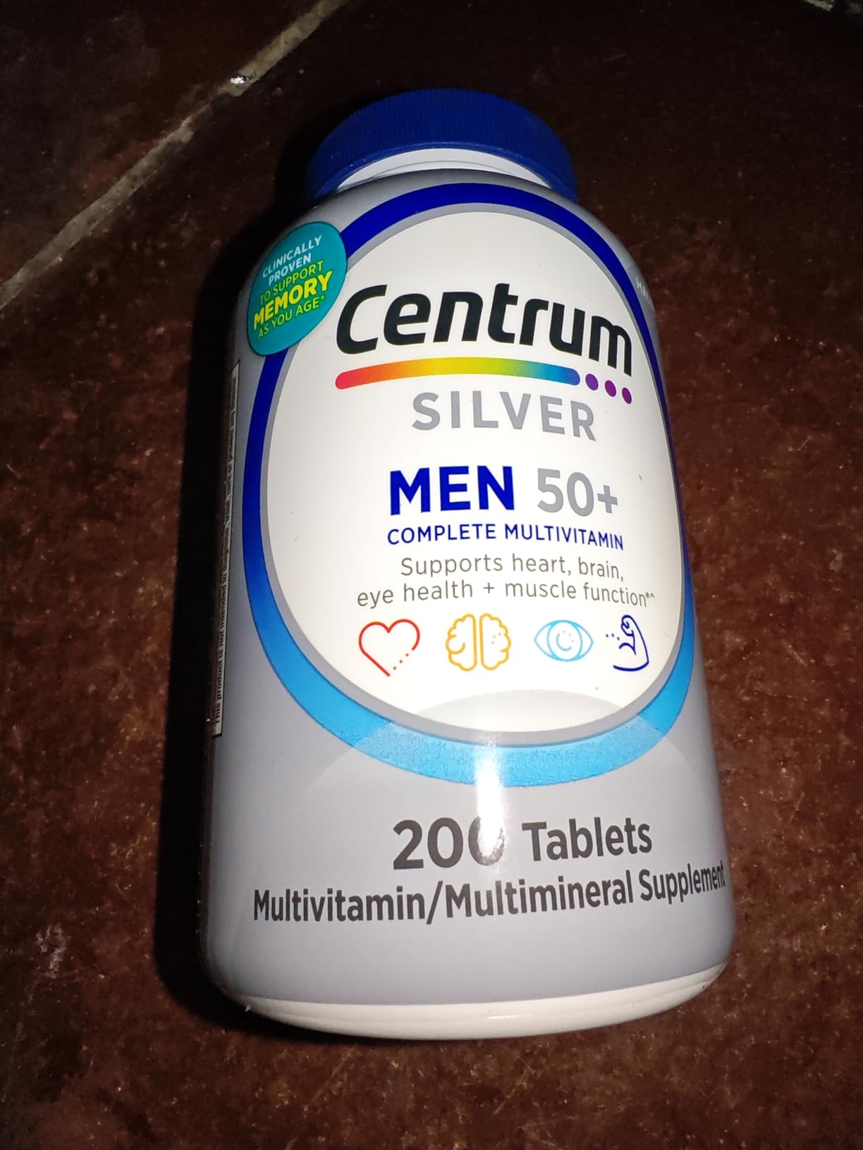 Centrum Silver Men's 50+ Multivitamin with Vitamin D3, B-Vitamins, Zinc for Memory and Cognition - 200 Tablets customer photo 1