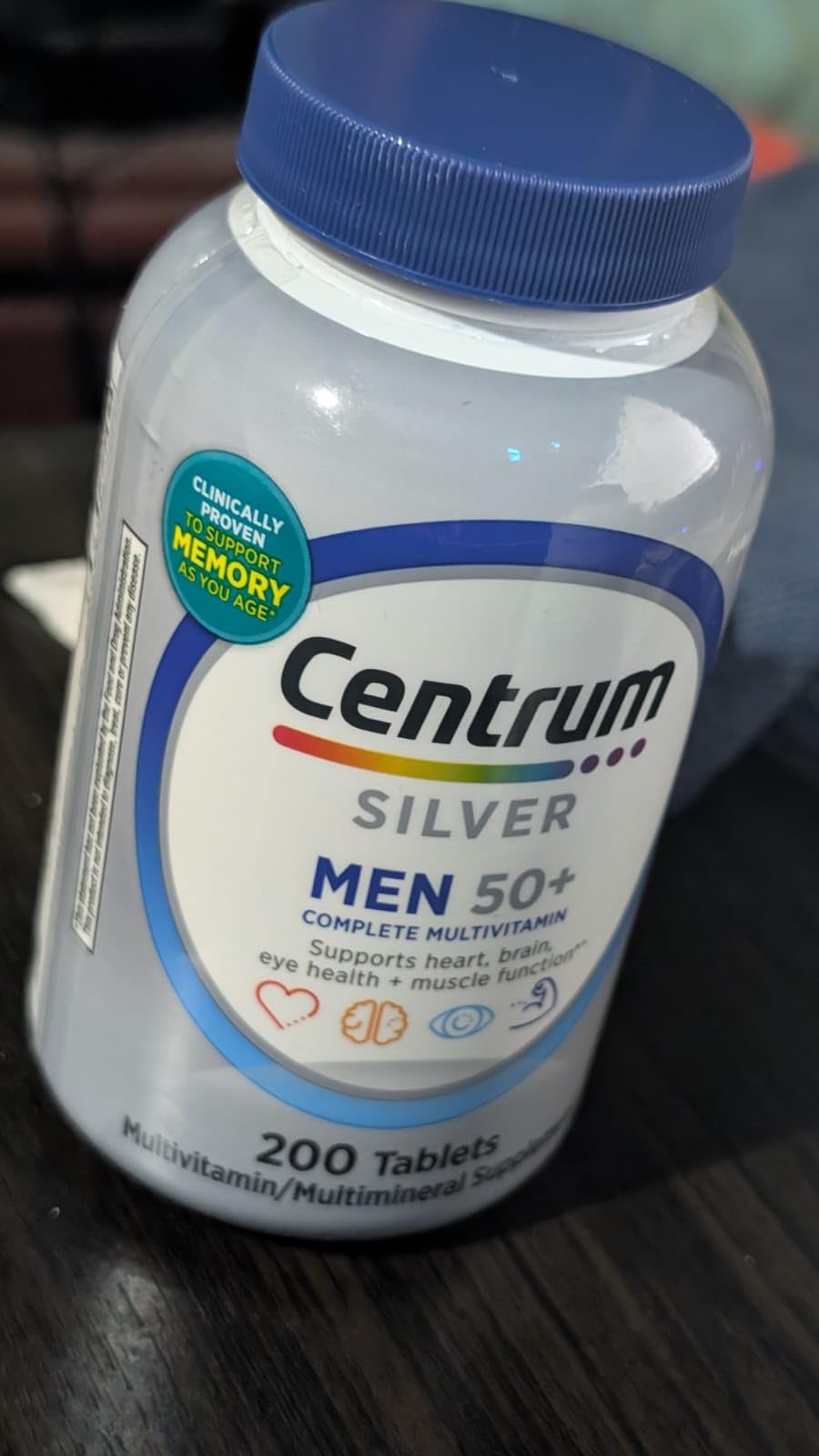 Centrum Silver Men's 50+ Multivitamin with Vitamin D3, B-Vitamins, Zinc for Memory and Cognition - 200 Tablets customer photo 2